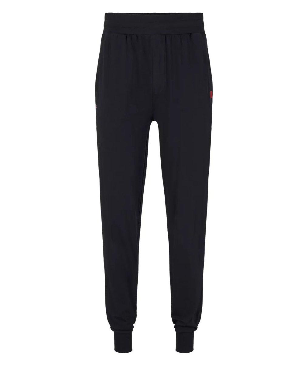 Pantalon sport en coton extensible avec logo image 0