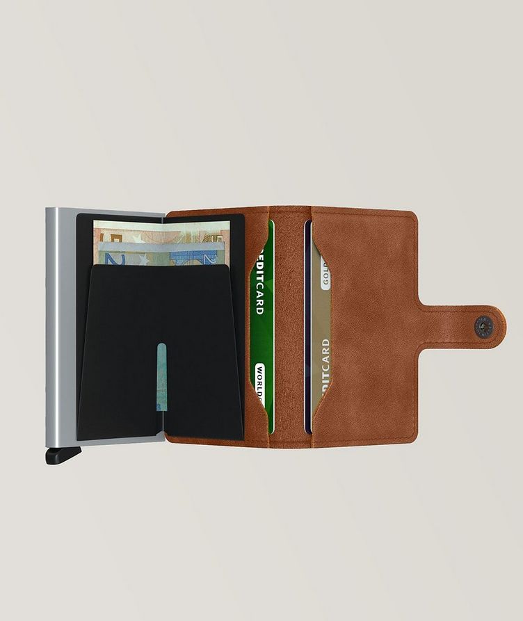 Grained Leather Vintage Mini Wallet image 1