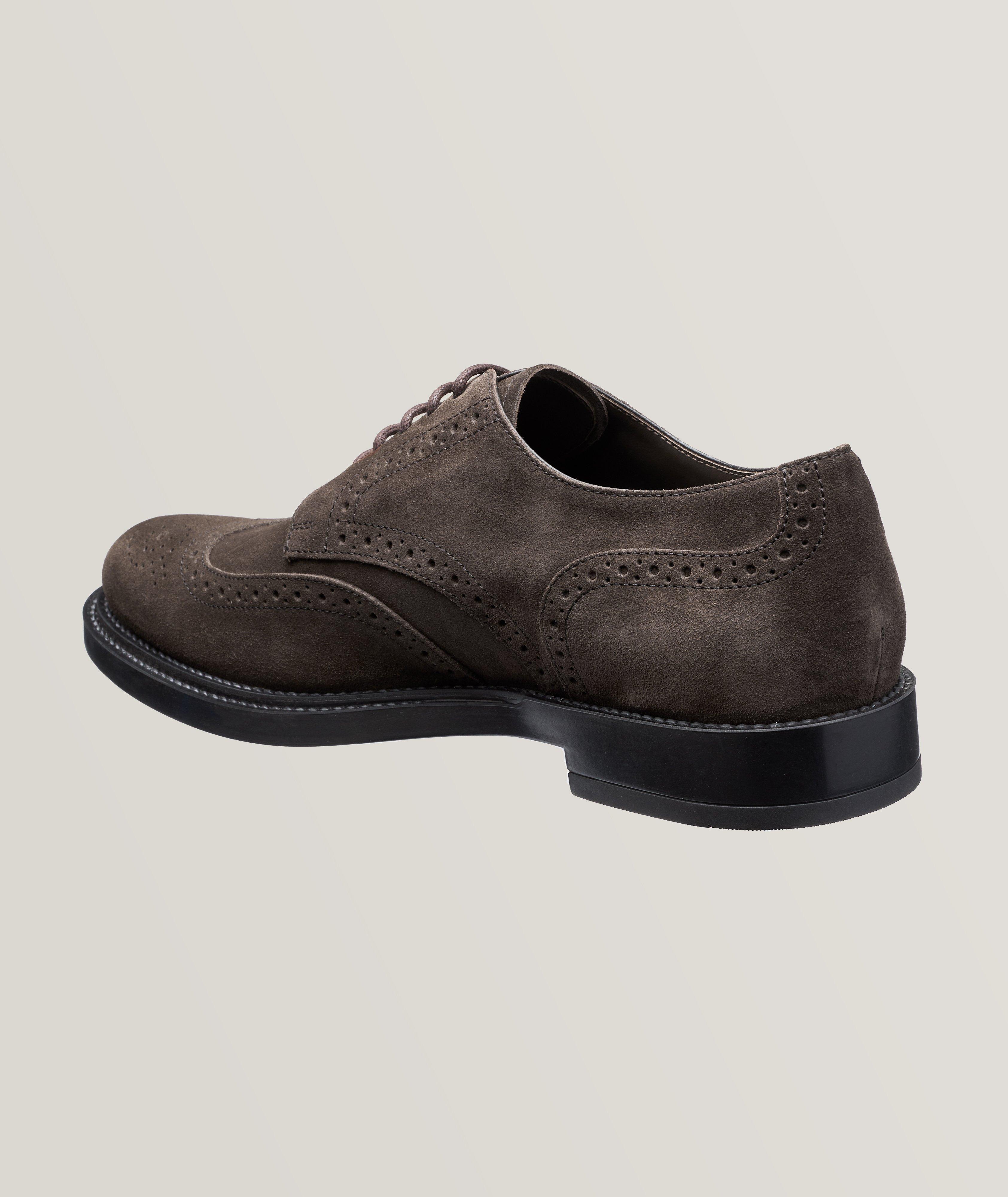 Tod's suede derby on sale shoes