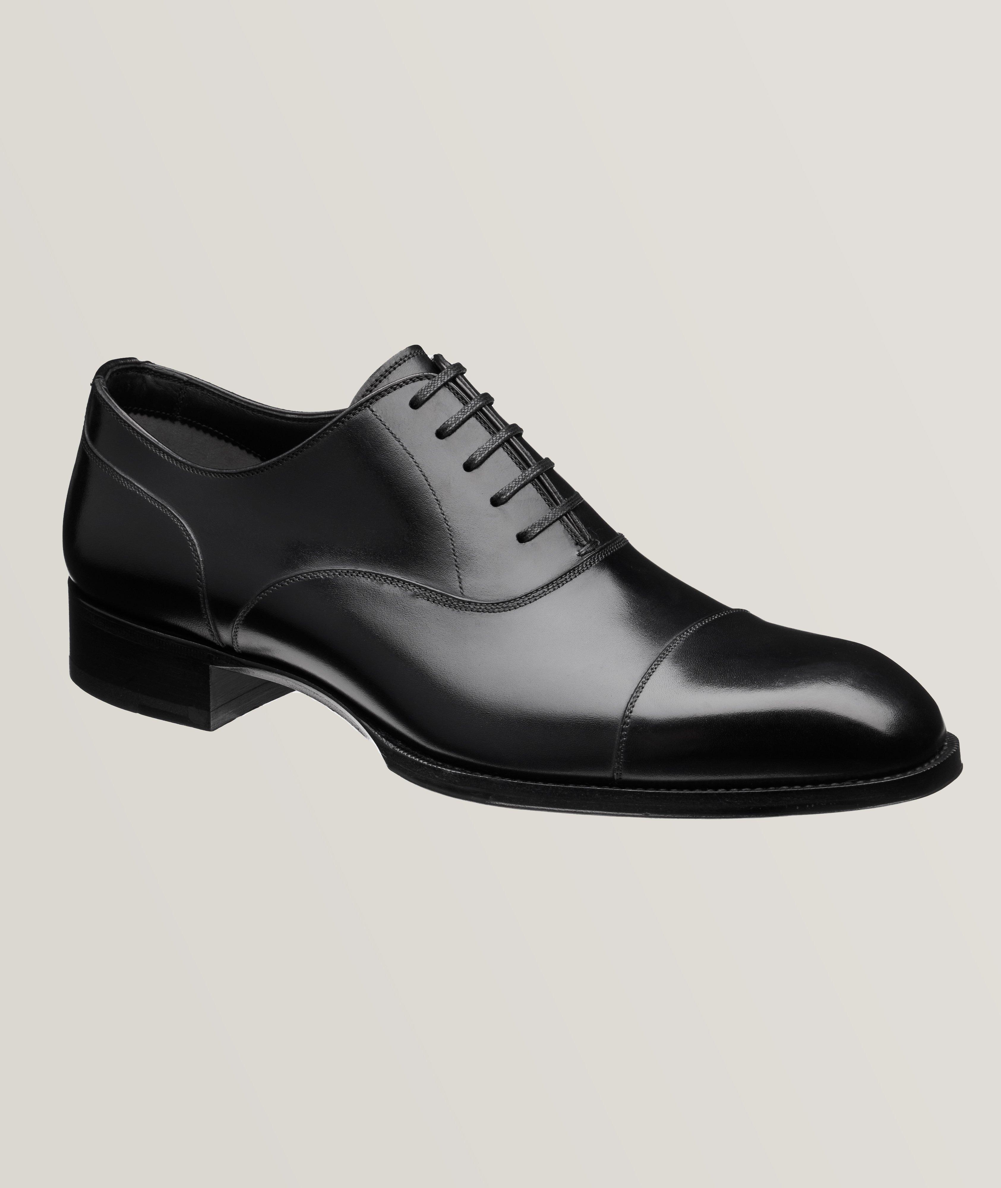 Leather Cap-Toe Oxfords image 0