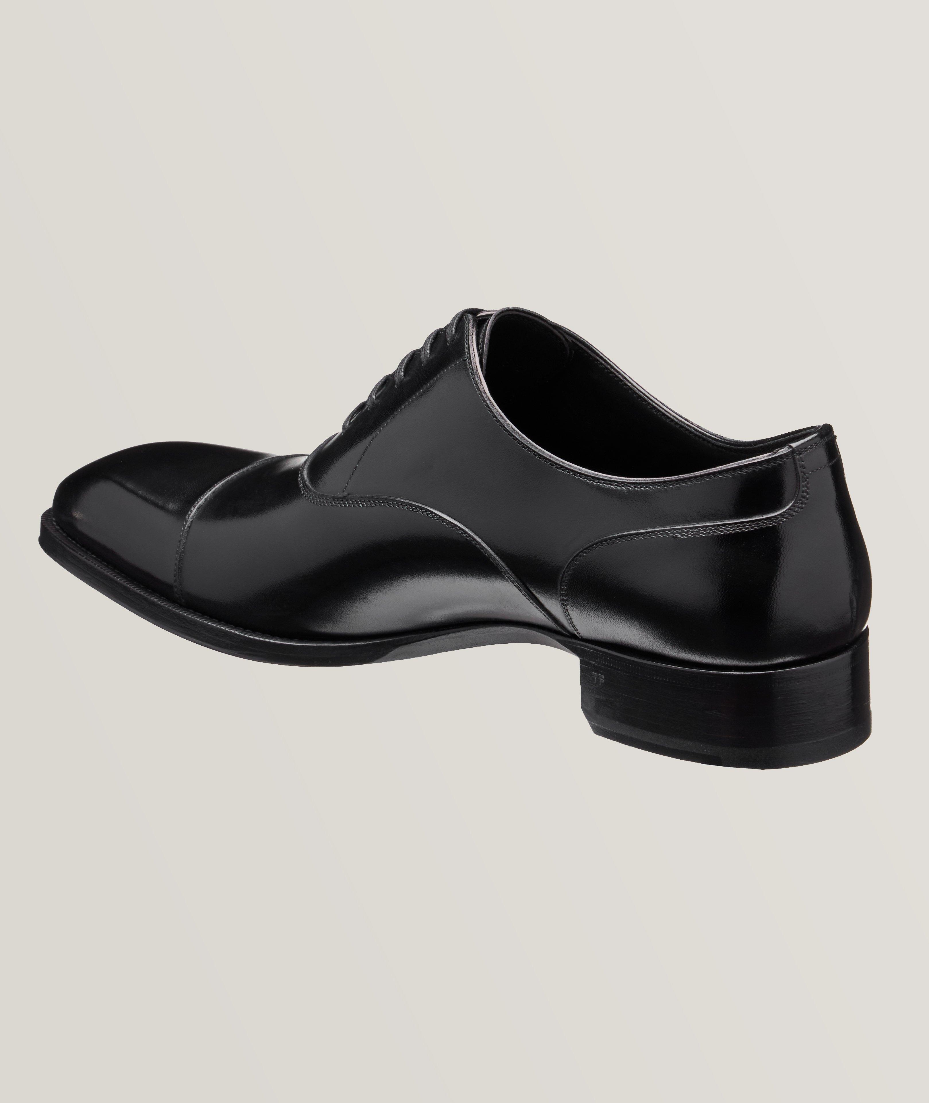 Leather Cap-Toe Oxfords image 1
