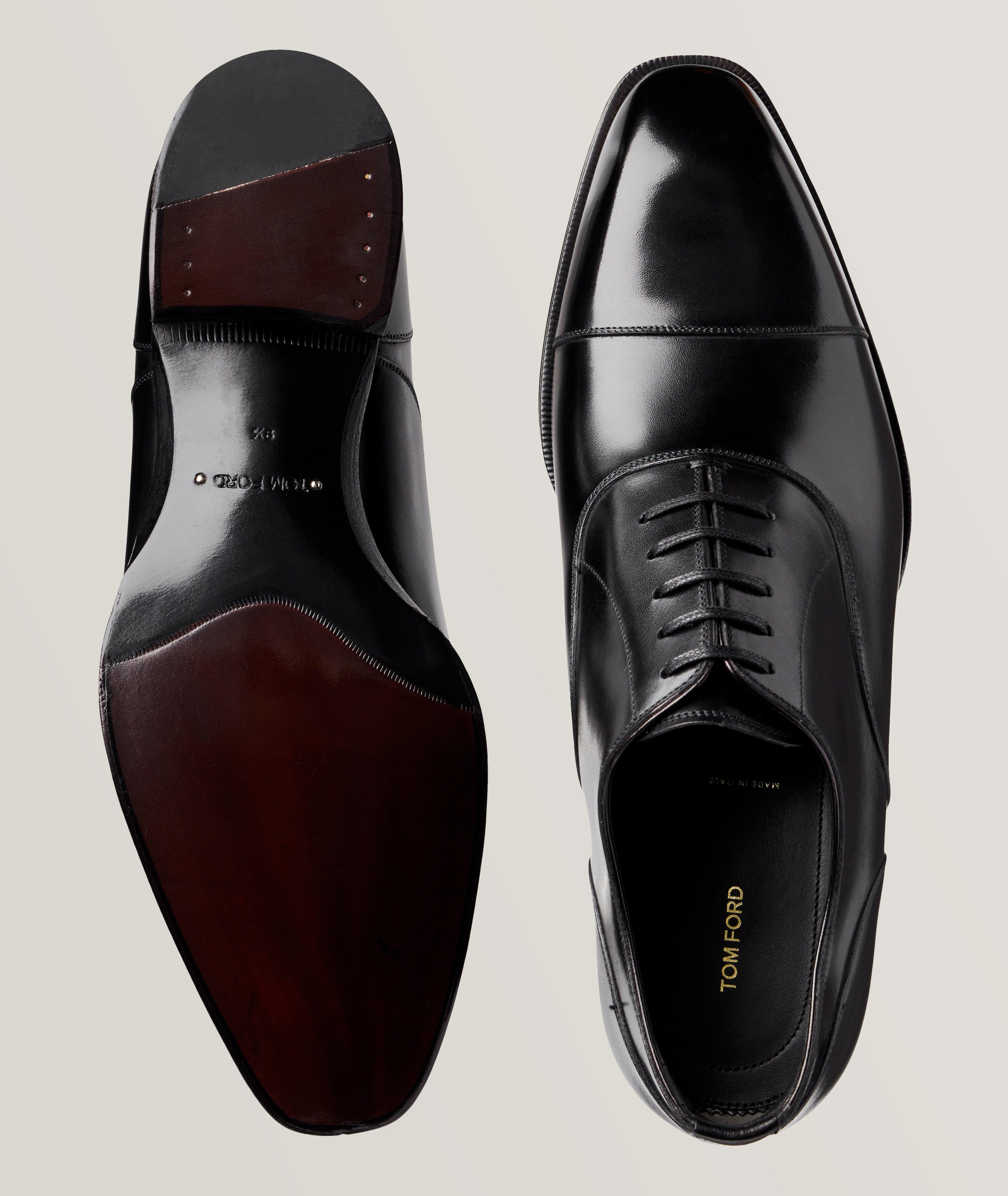 Leather Cap-Toe Oxfords image 2