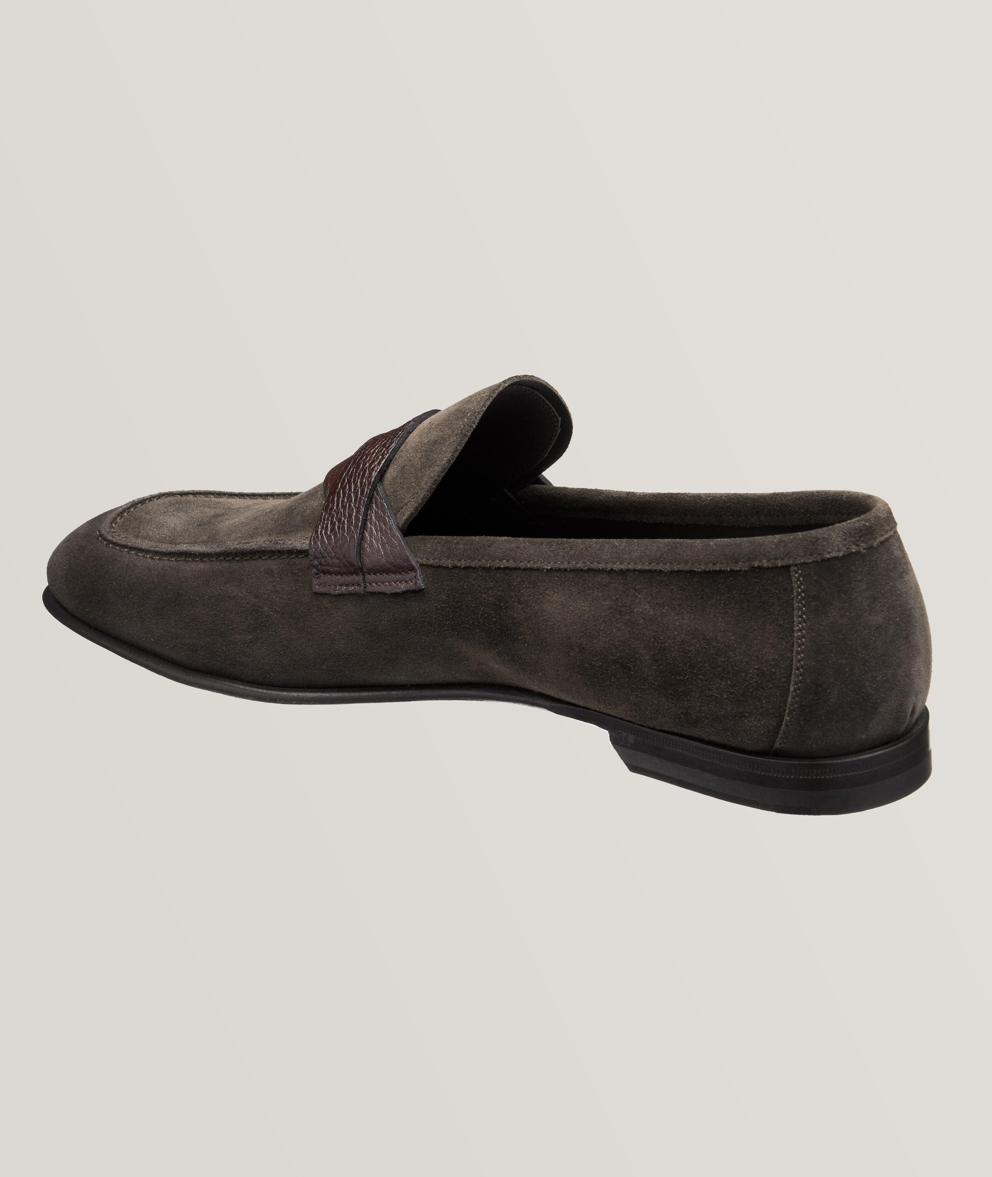 Suede Sean Twisted Band Loafers image 1