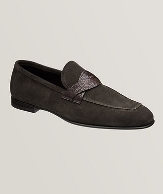 Tom Ford Suede Sean Twisted Band Loafers