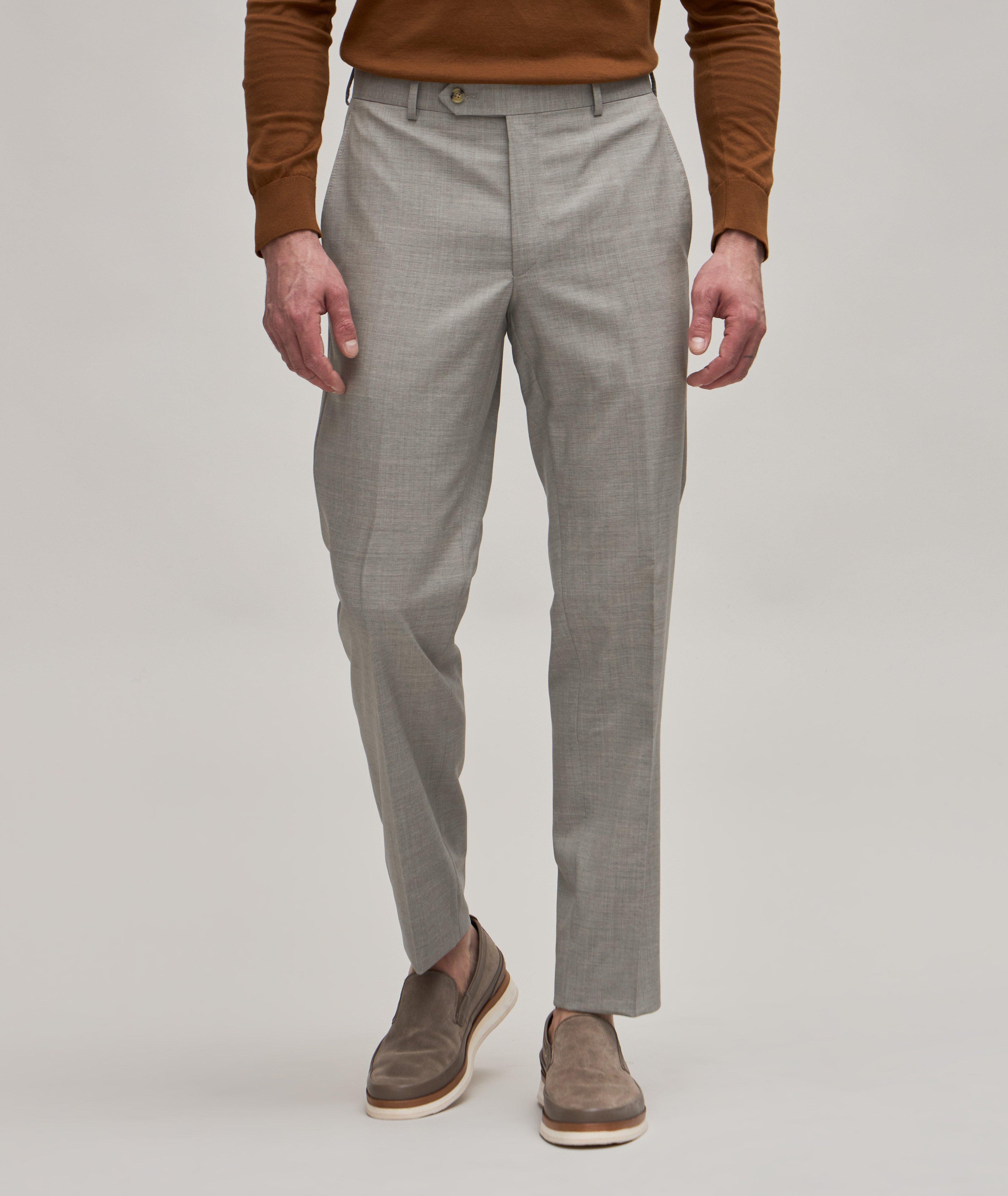 Pantalon habillé en laine de coupe contemporaine image 2