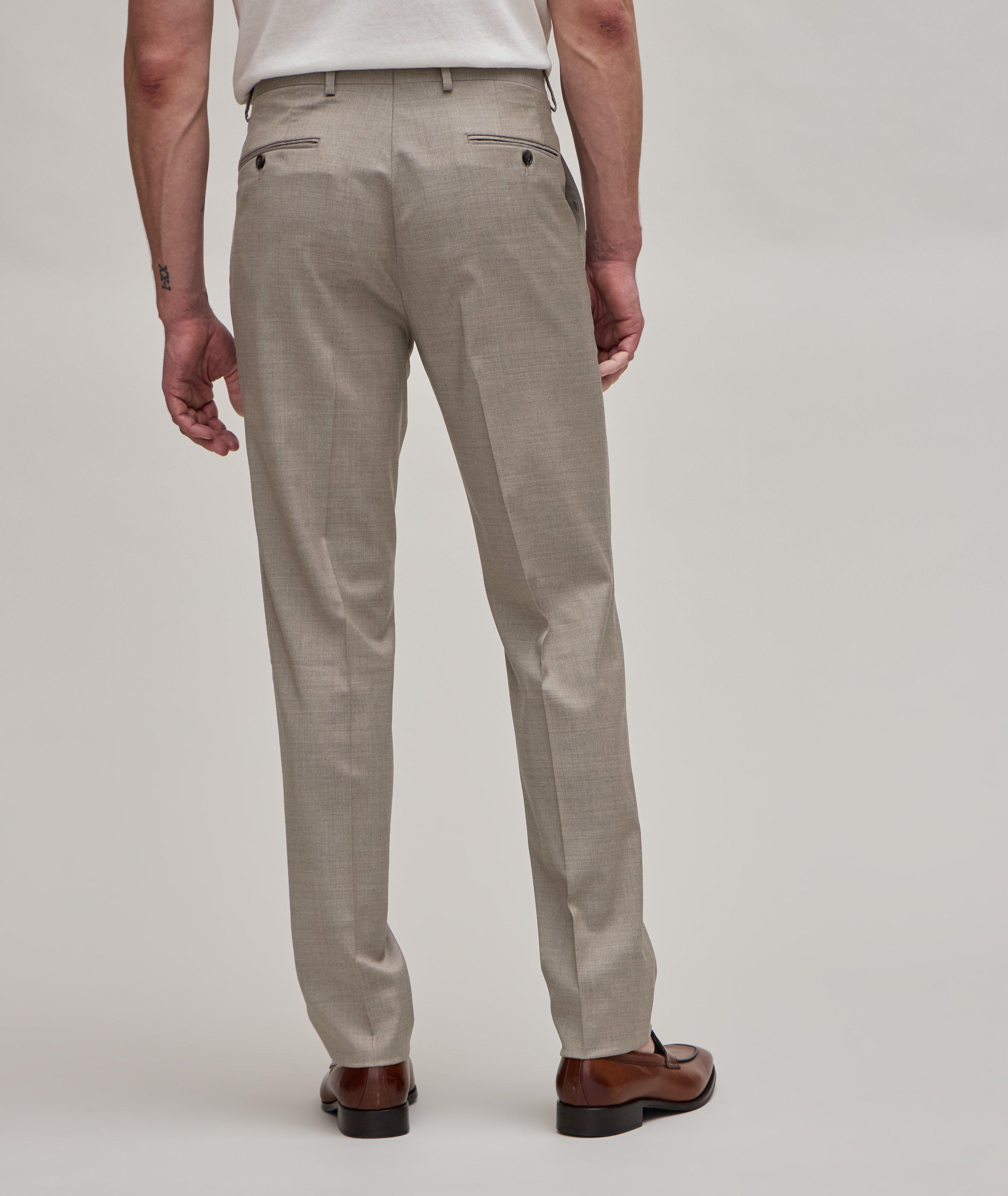 Pantalon habillé en laine de coupe contemporaine image 5