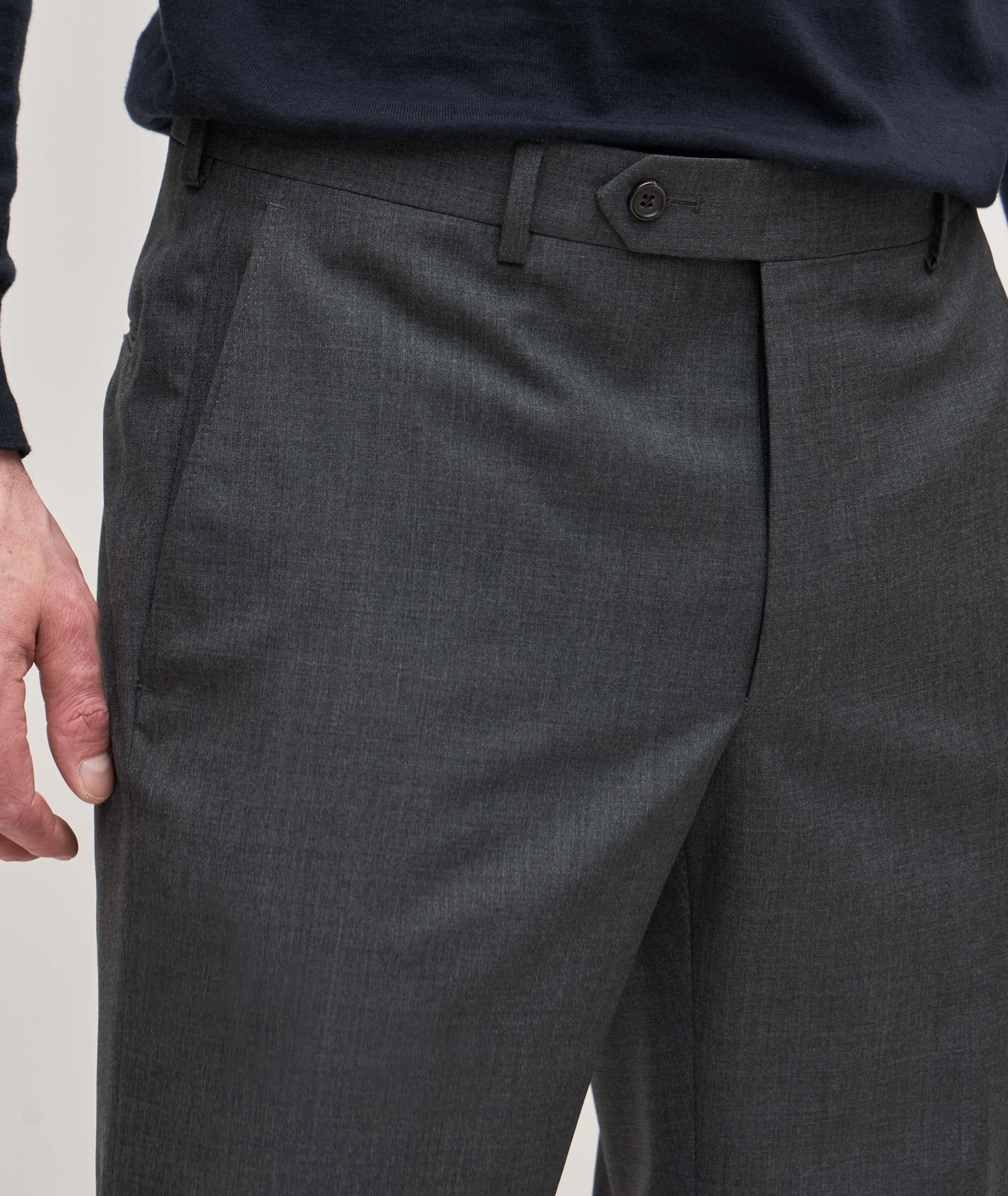 Pantalon habillé en laine de coupe contemporaine image 3
