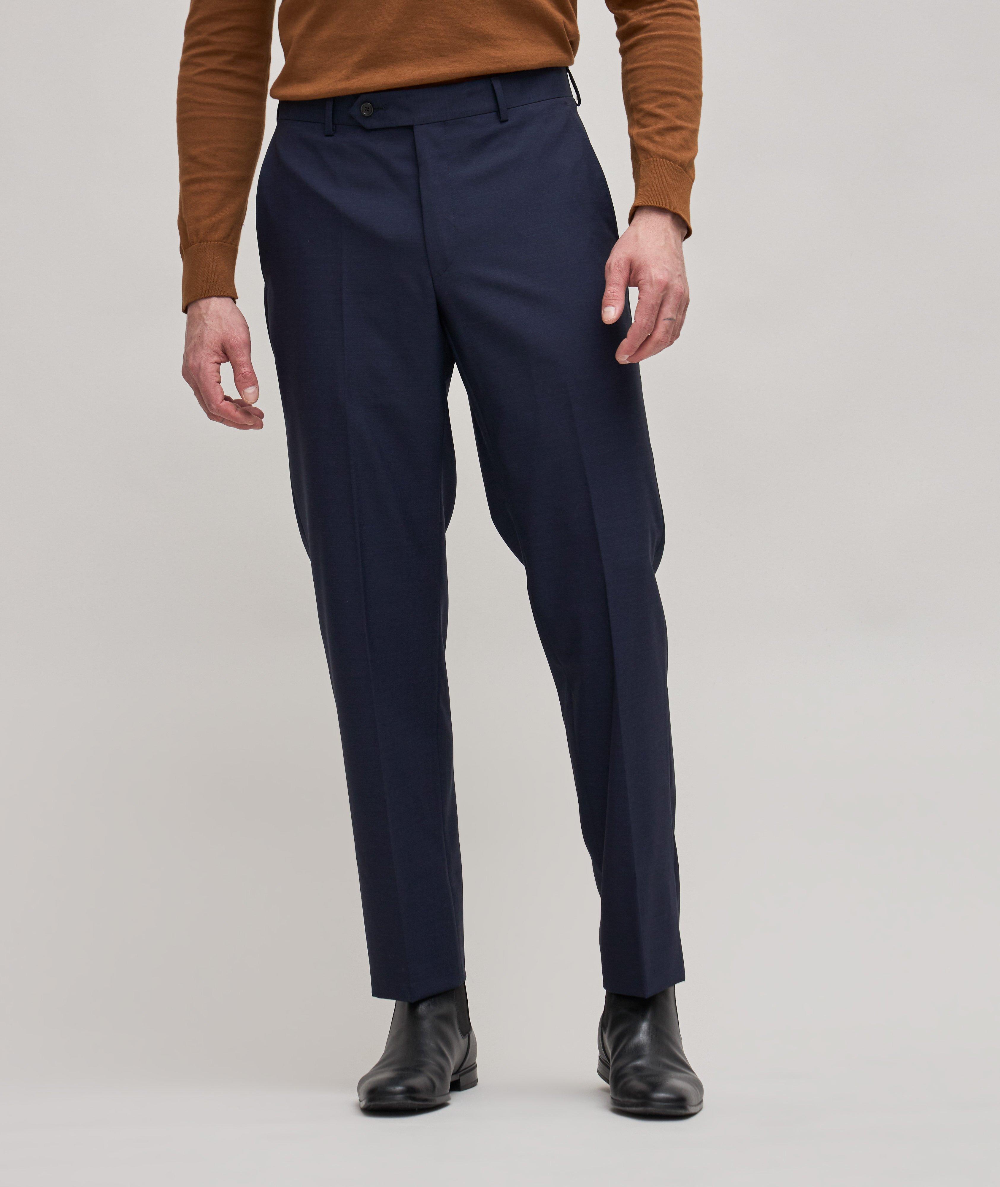 Pantalon habillé en laine de coupe contemporaine image 1