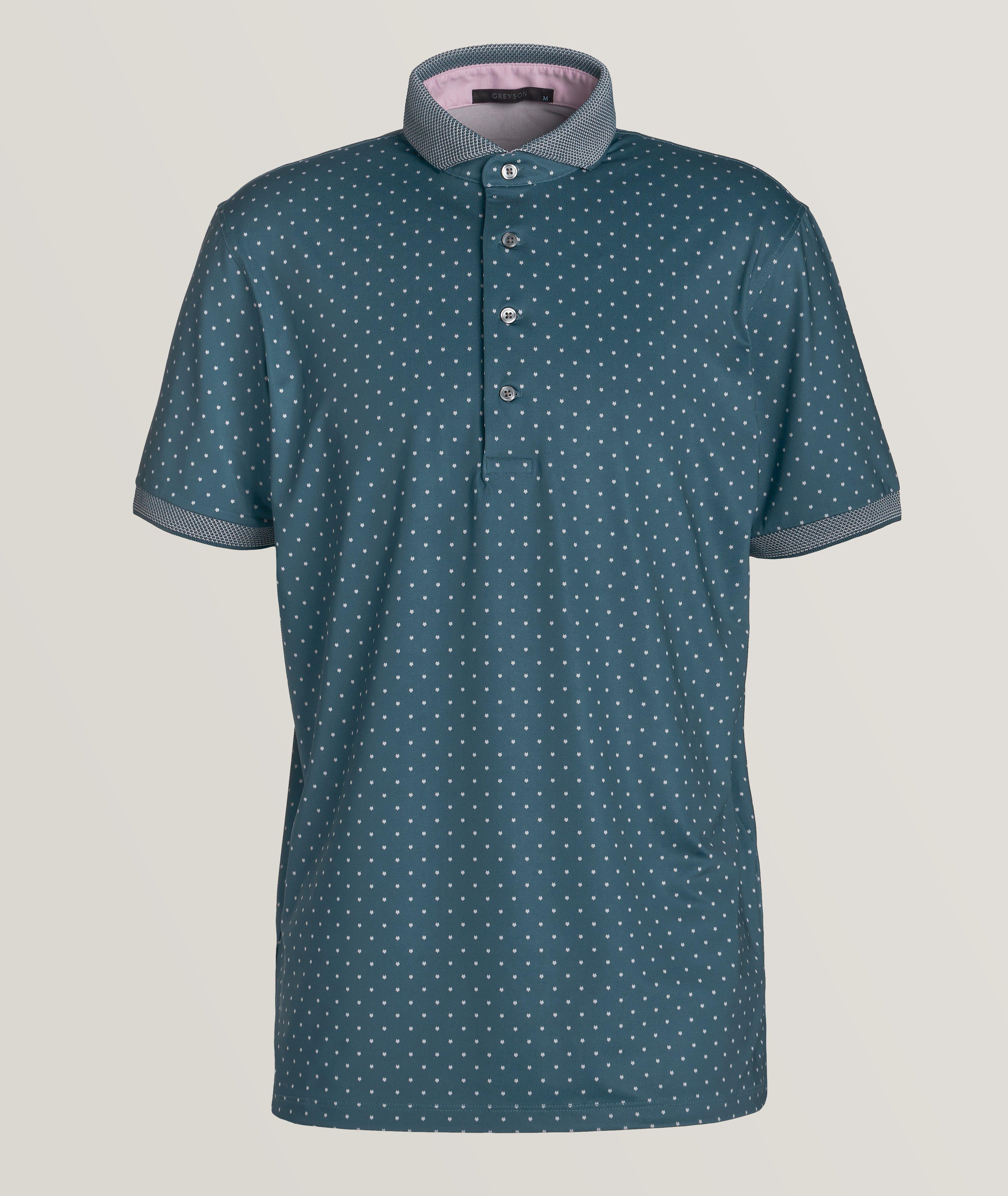 Greyson Icon Patterned Technical Button-Down Polo image 0