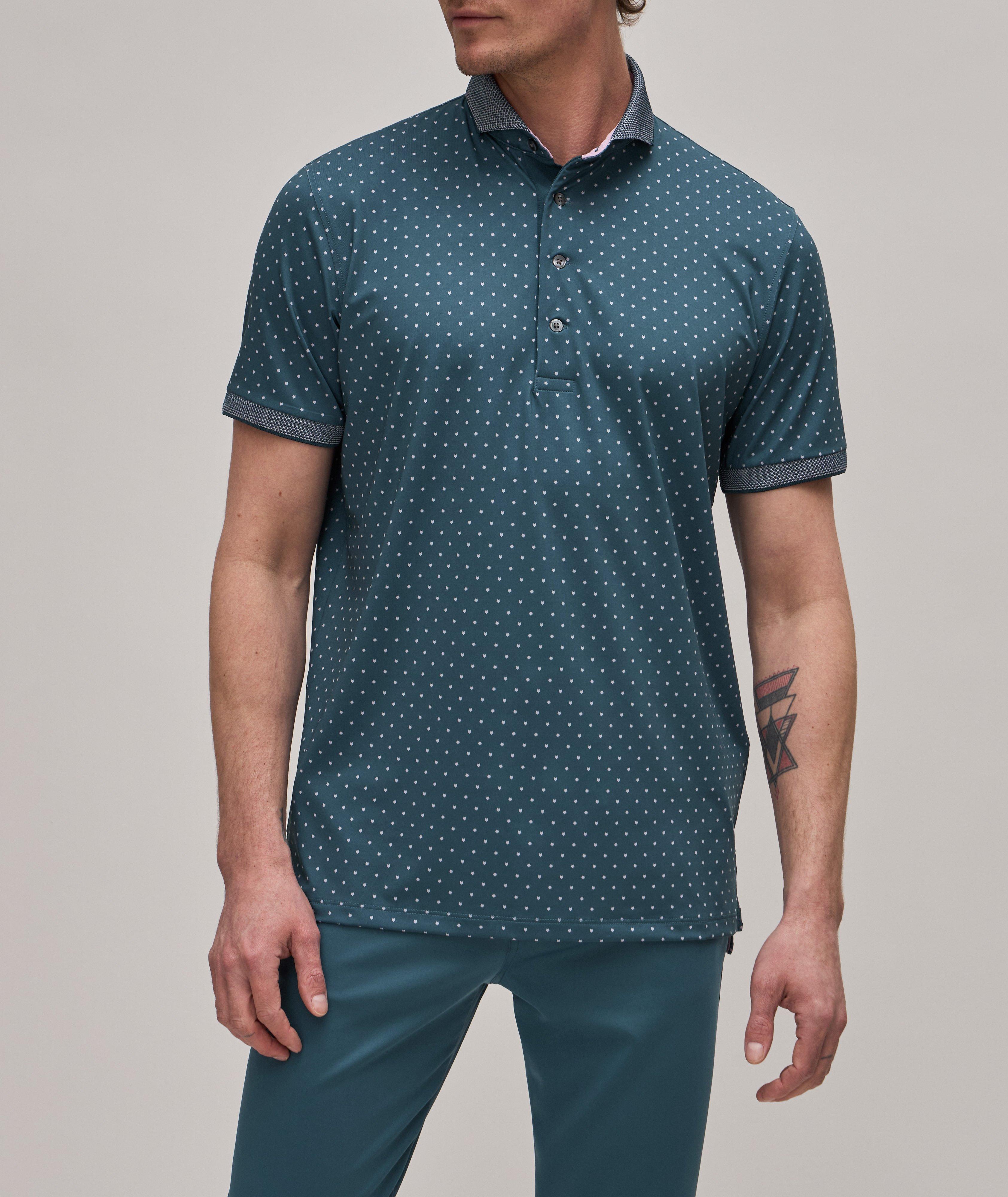 Greyson Icon Patterned Technical Button-Down Polo image 2