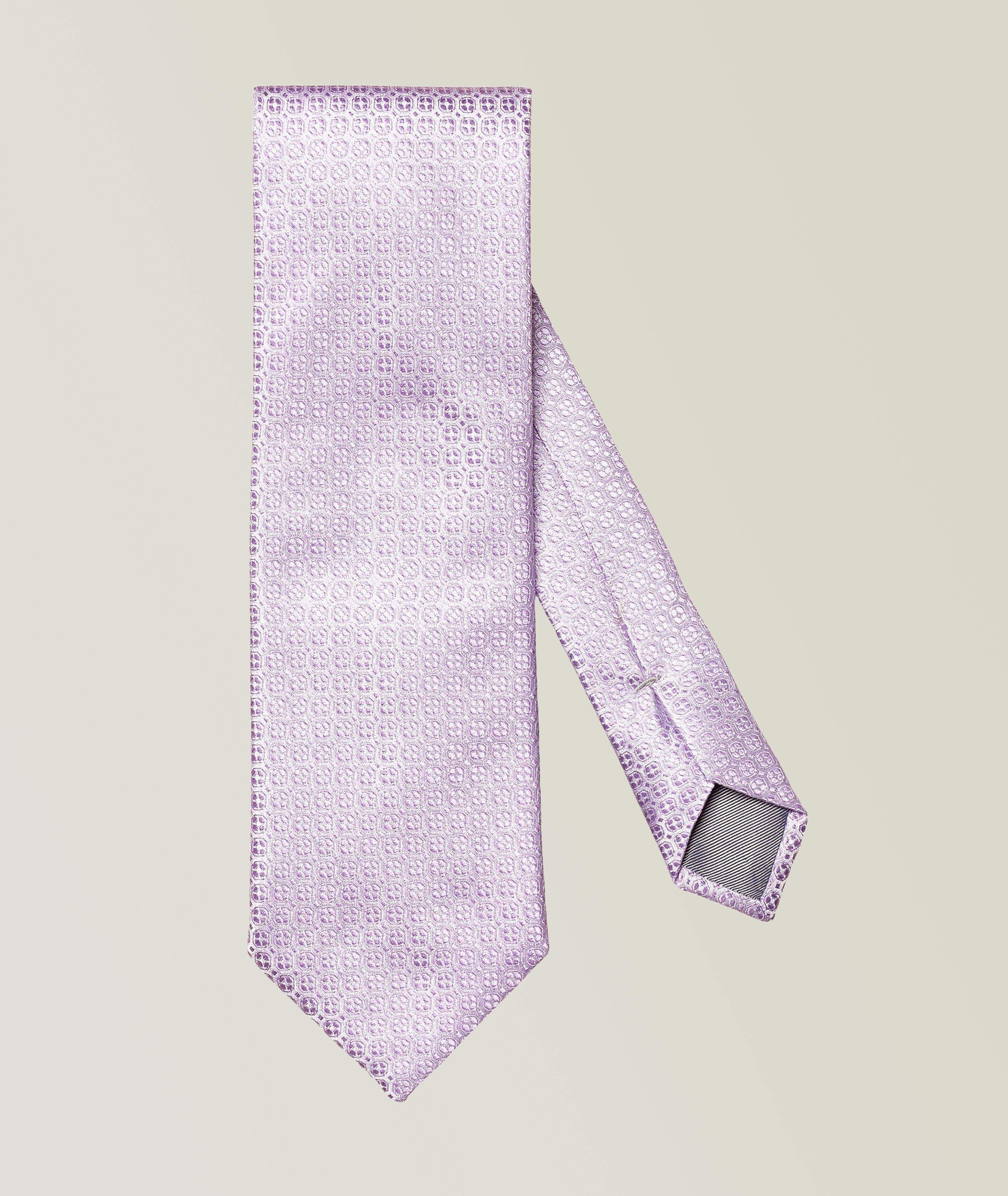 Medallion Print Silk Tie image 0