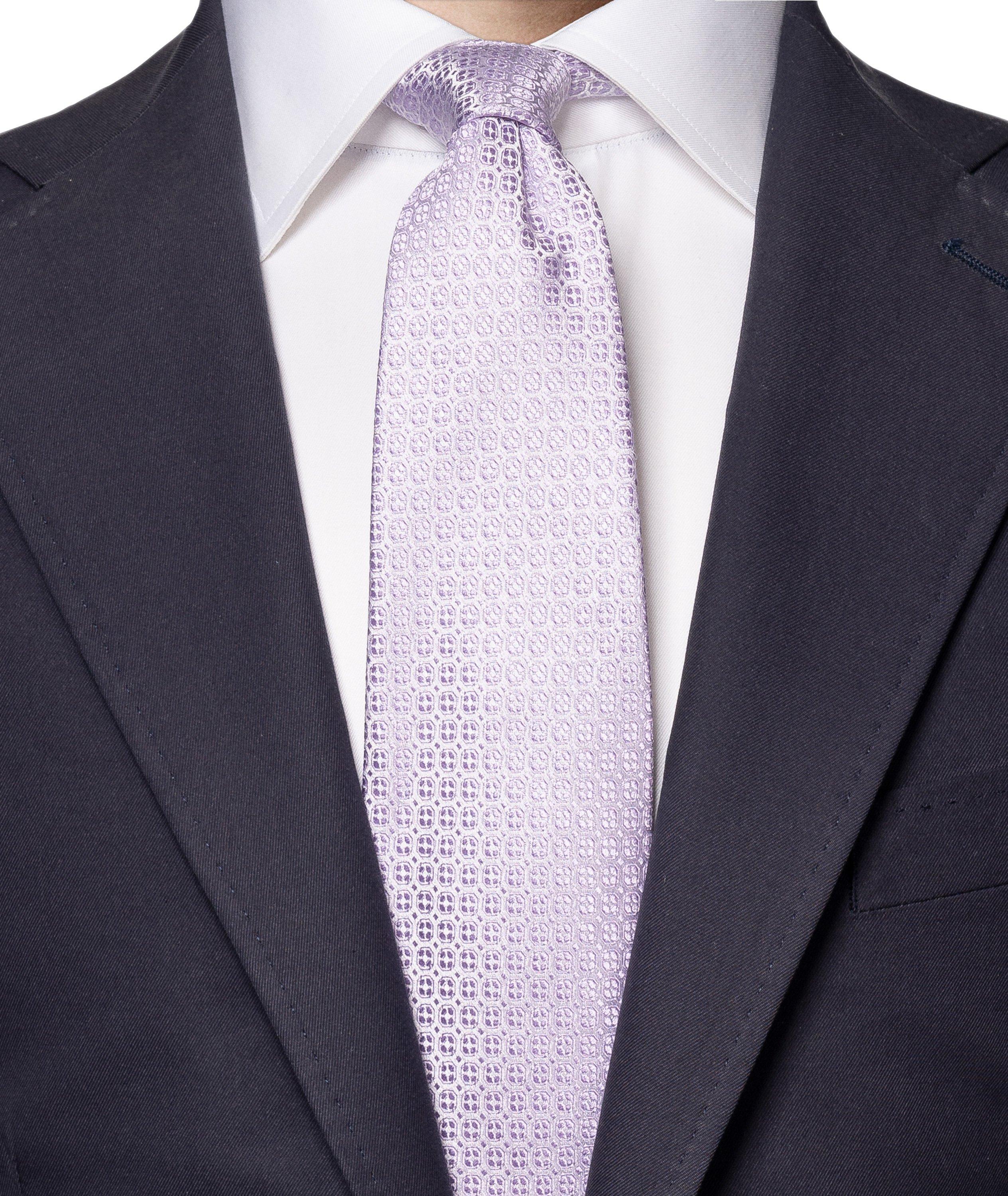 Medallion Print Silk Tie image 2