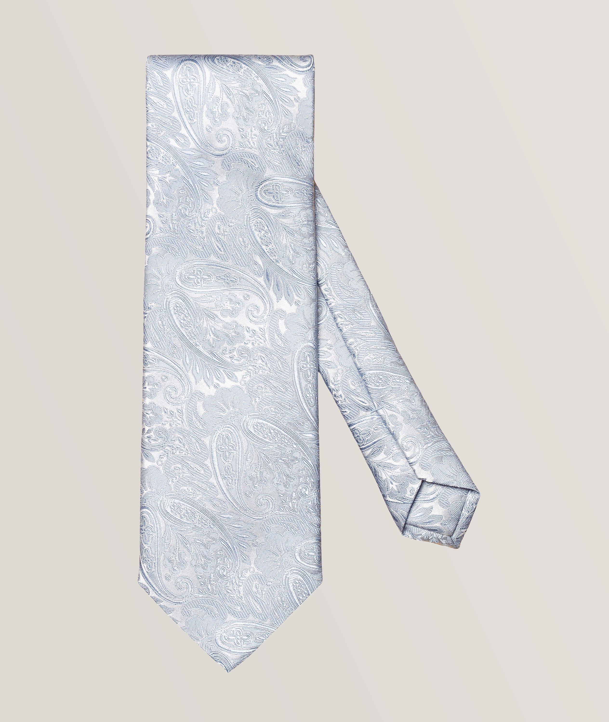 Cravate en soie à motif paisley image 0