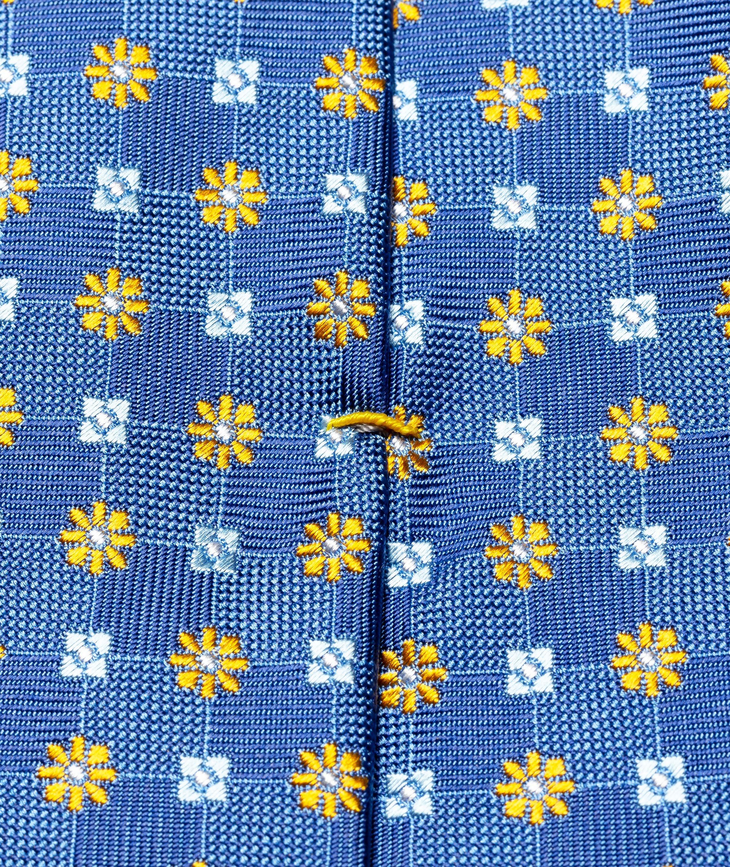 Cravate en soie à motif floral image 1