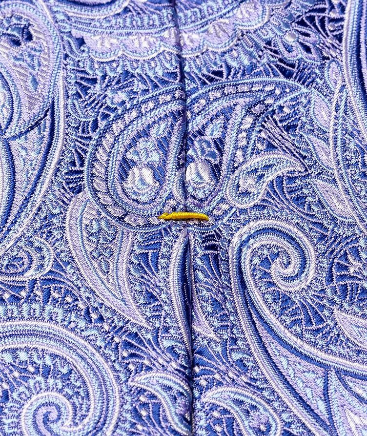 Jacquard Paisley Pattern Silk Tie image 1