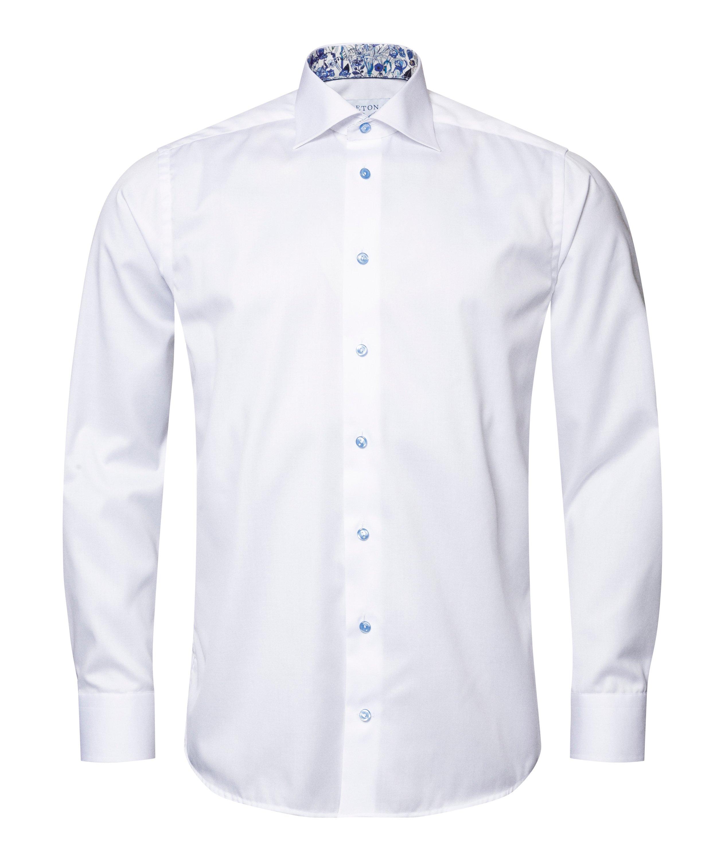 Contemporary-Fit Contrast Floral Twill Dress Shirt image 5