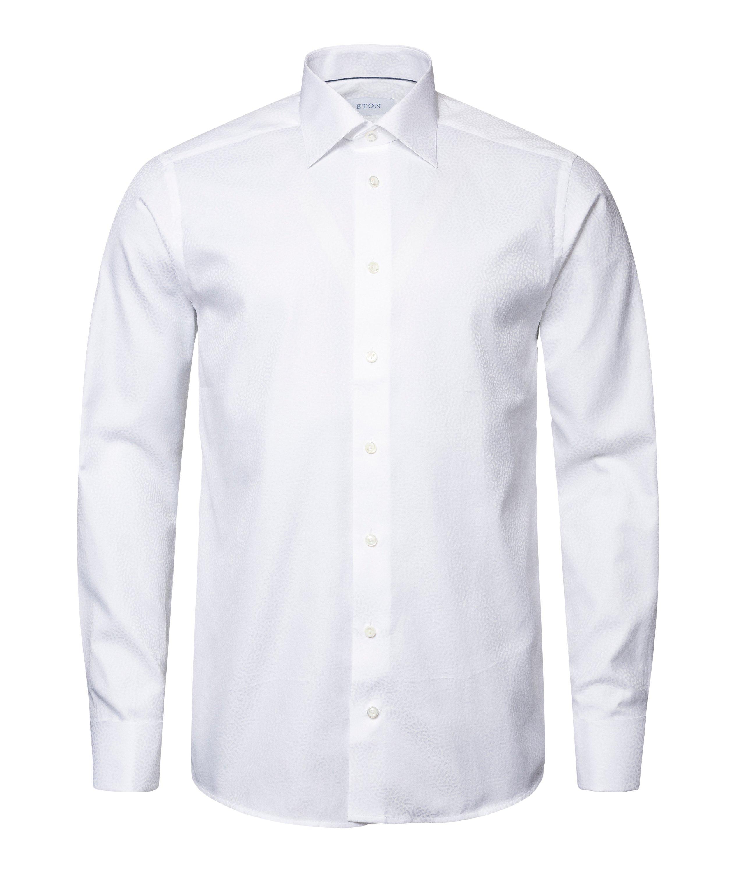 Eton Contemporary-Fit Geometric Jacquard Formal Shirt, Dress Shirts