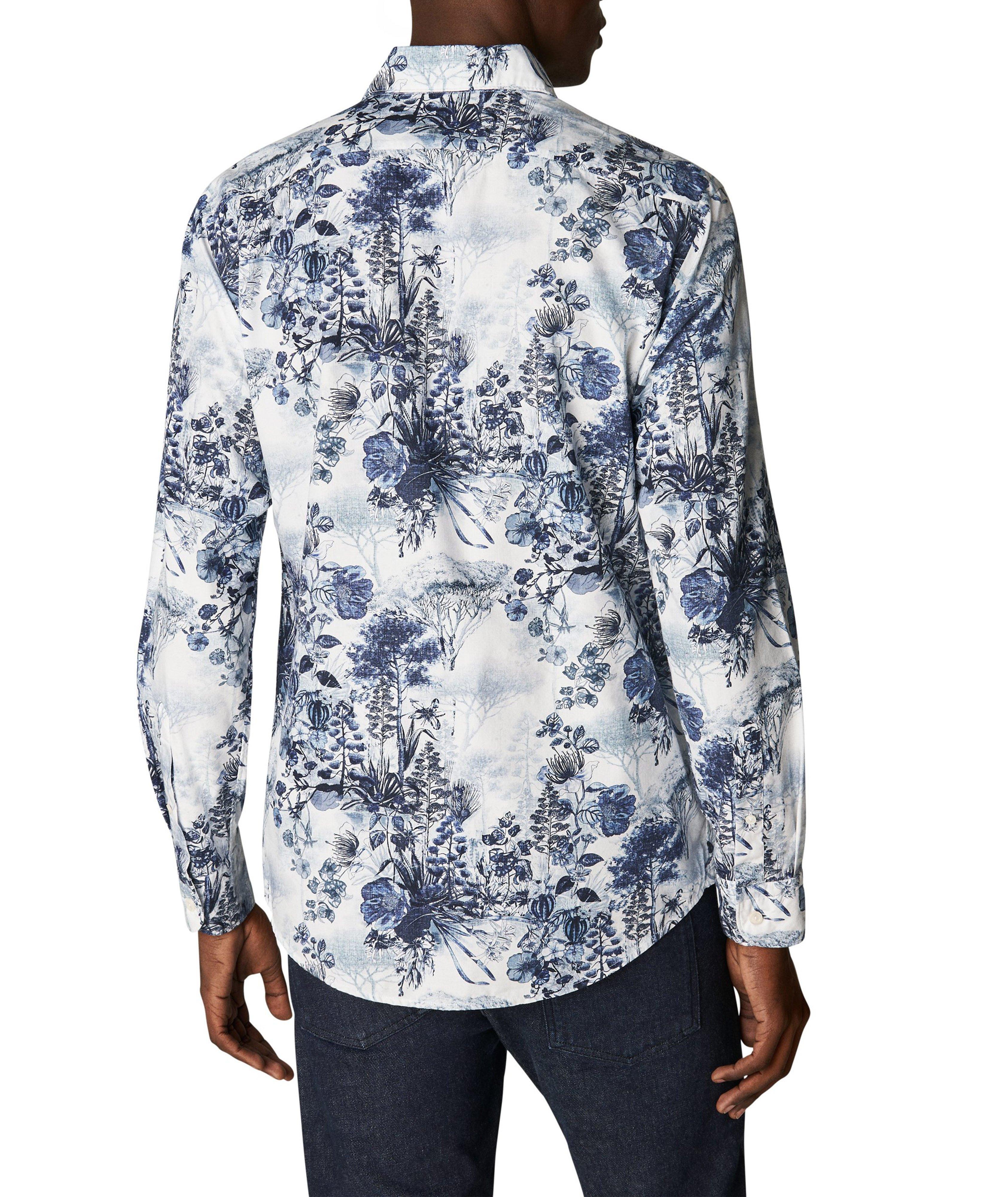 Eton Slim-Fit Floral Pattern Cotton-Tencel Shirt | Sport Shirts