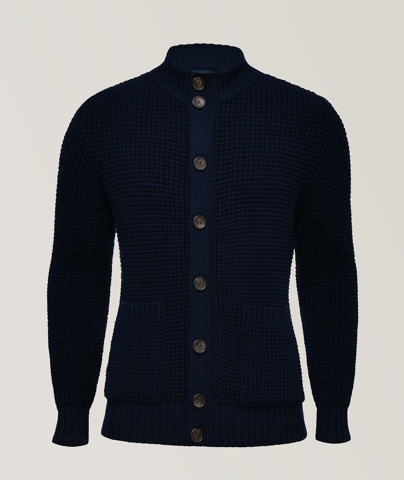 Premium Cable Cardigan With Buttons & Zipper image 0