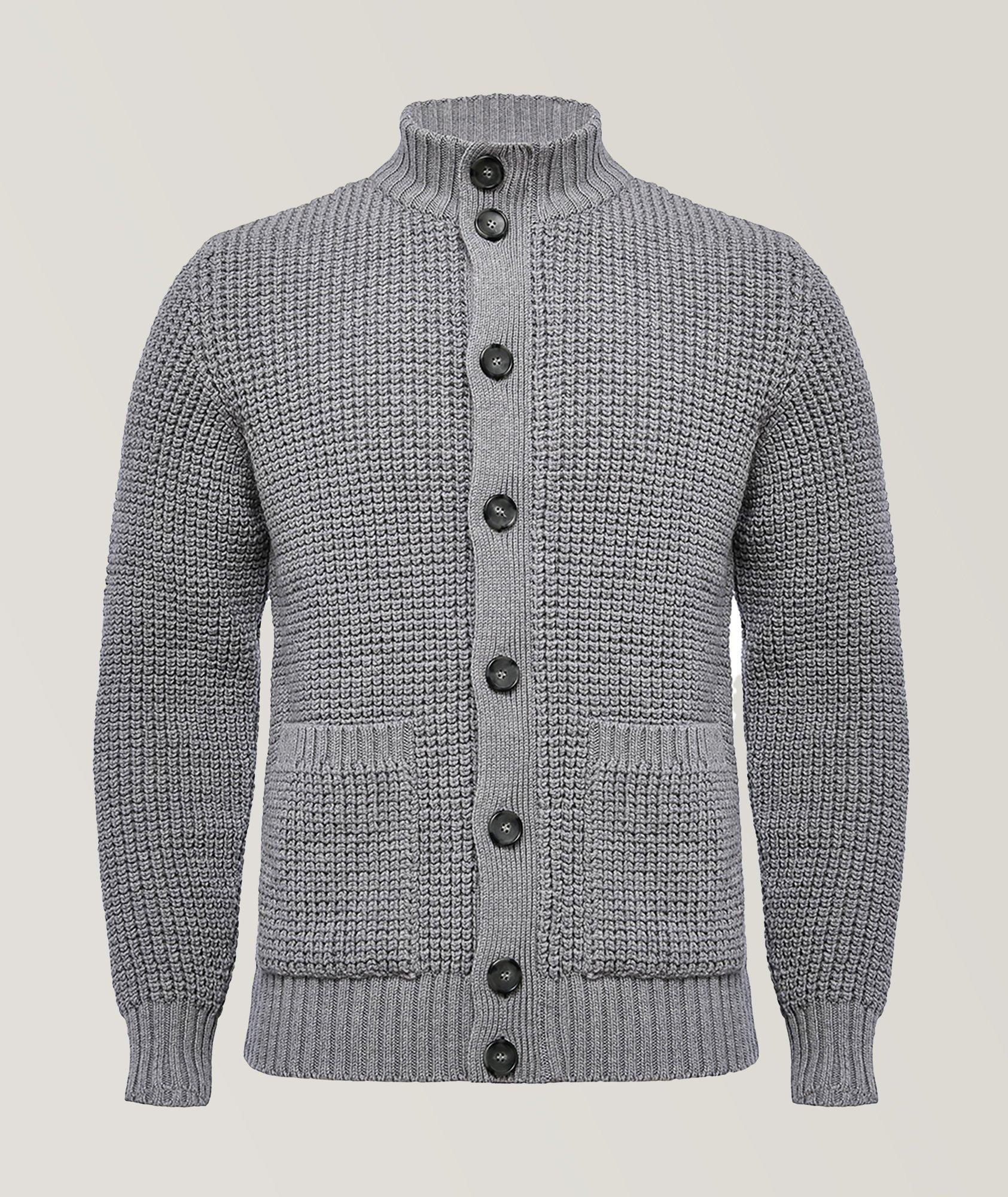 Premium Cable Cardigan With Buttons & Zipper image 0