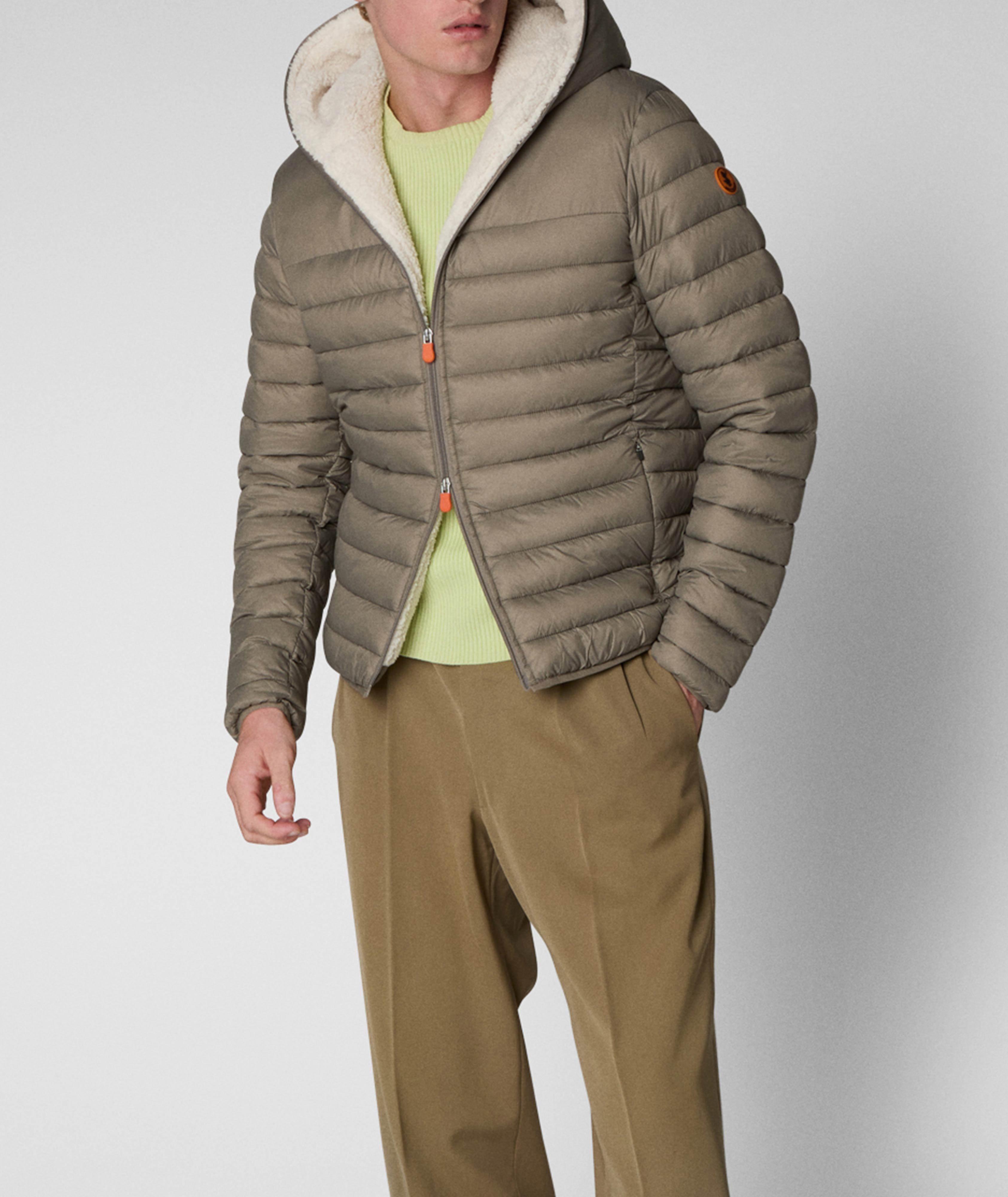 Nathan Faux Fur Lined Hooded Puffer Jacket image 4