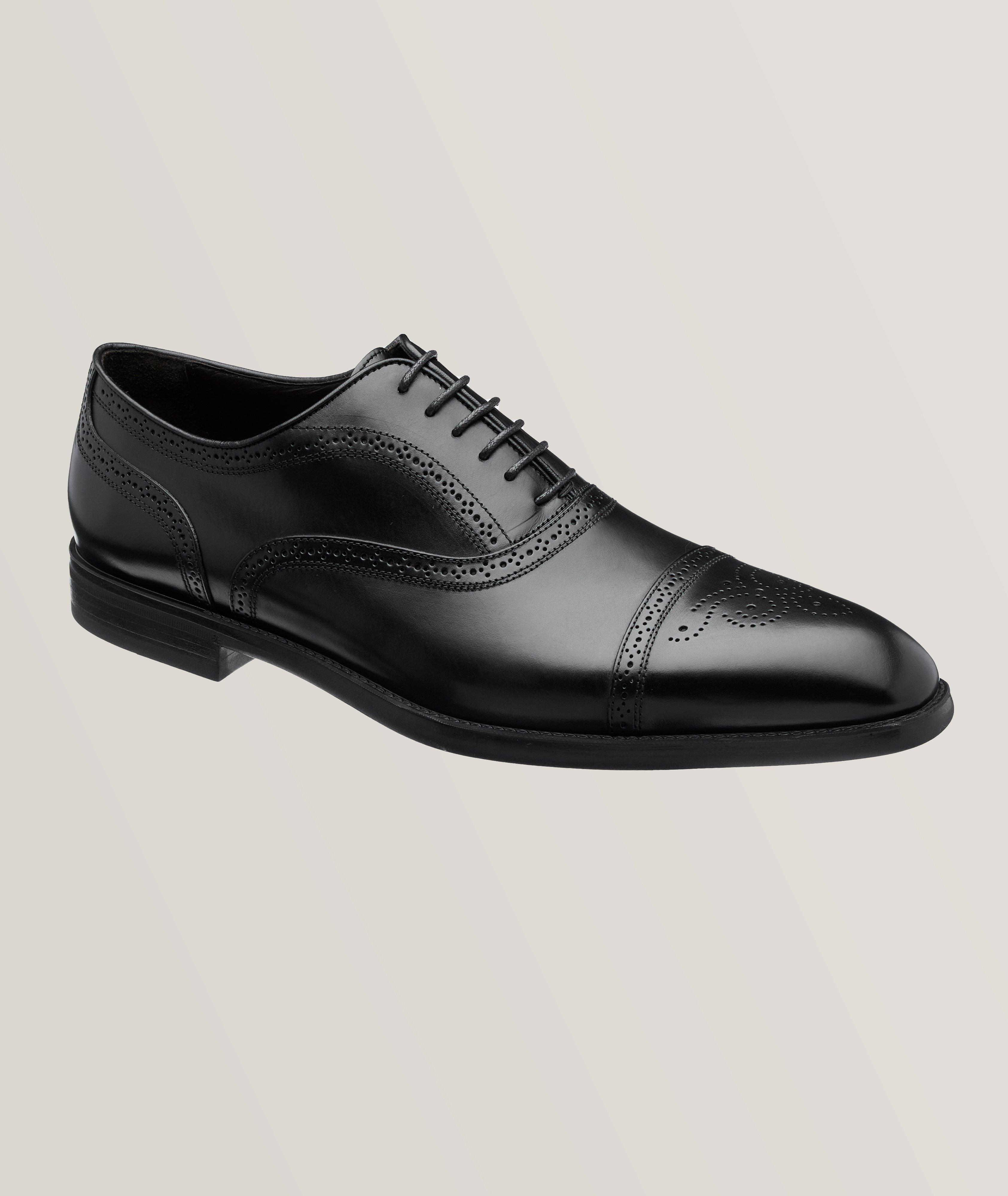 Polished Leather Captoe Phelps Lace Up Brogues image 0