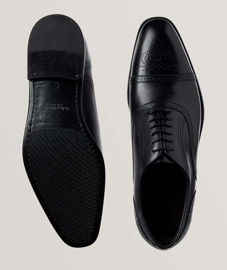 Polished Leather Captoe Phelps Lace Up Brogues image 2