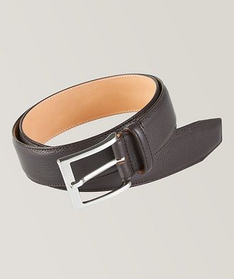 To Boot New York Soft Grain Leather Pin-Buckle Belt