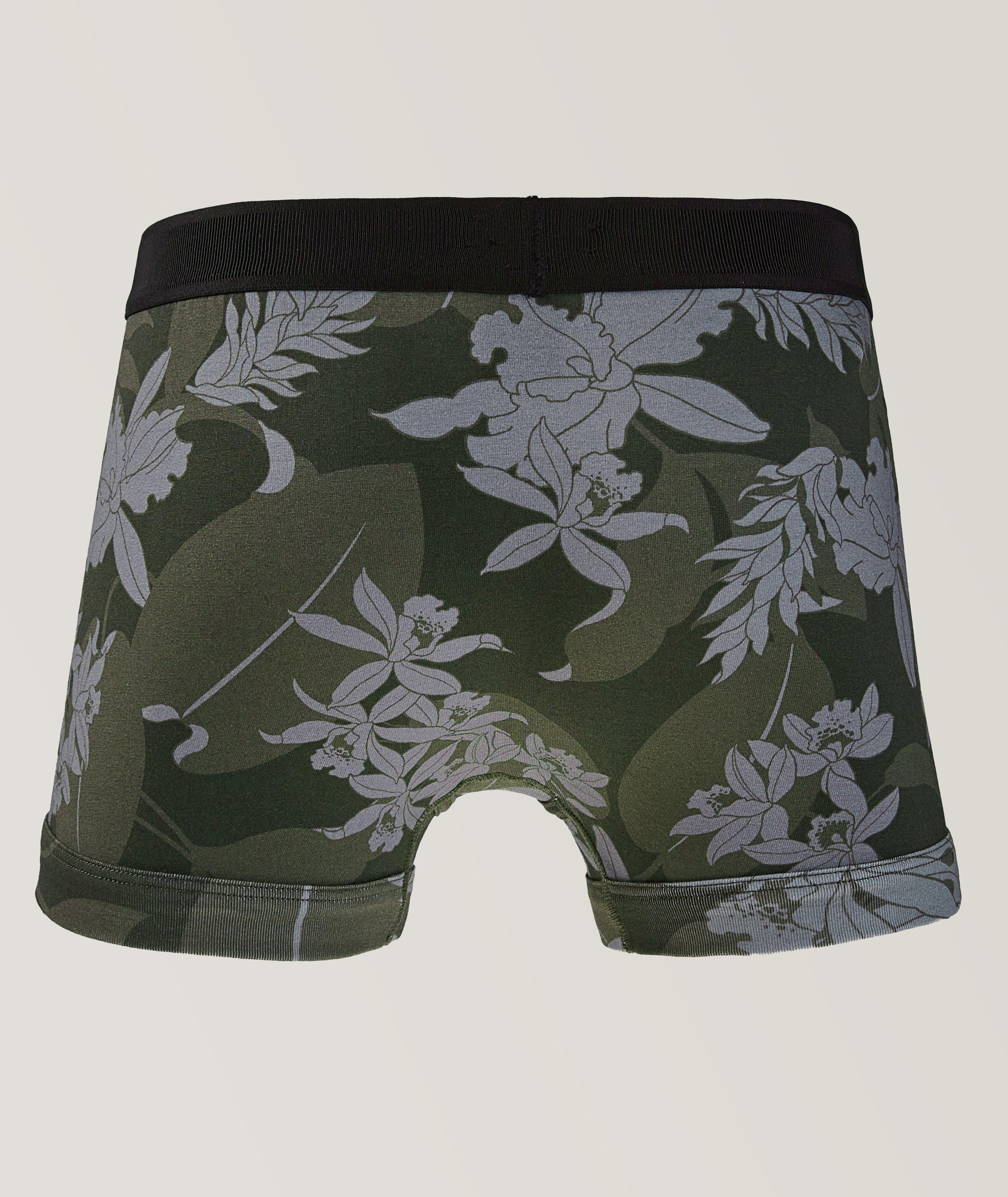 Boxeur court en coton extensible à motif floral image 1