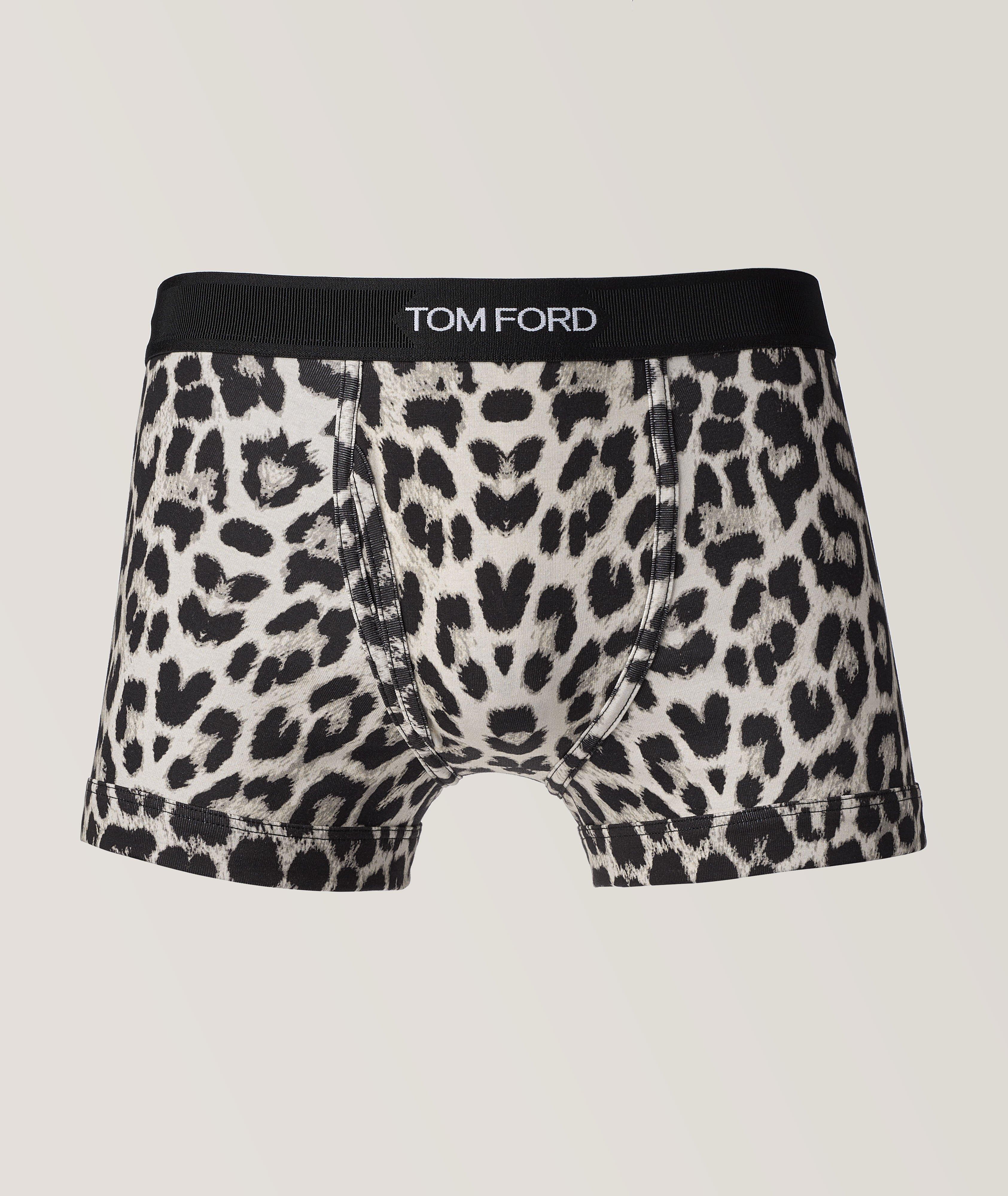 TOM FORD Leopard Print Stretch-Cotton Boxer Brief | Underwear | Harry Rosen