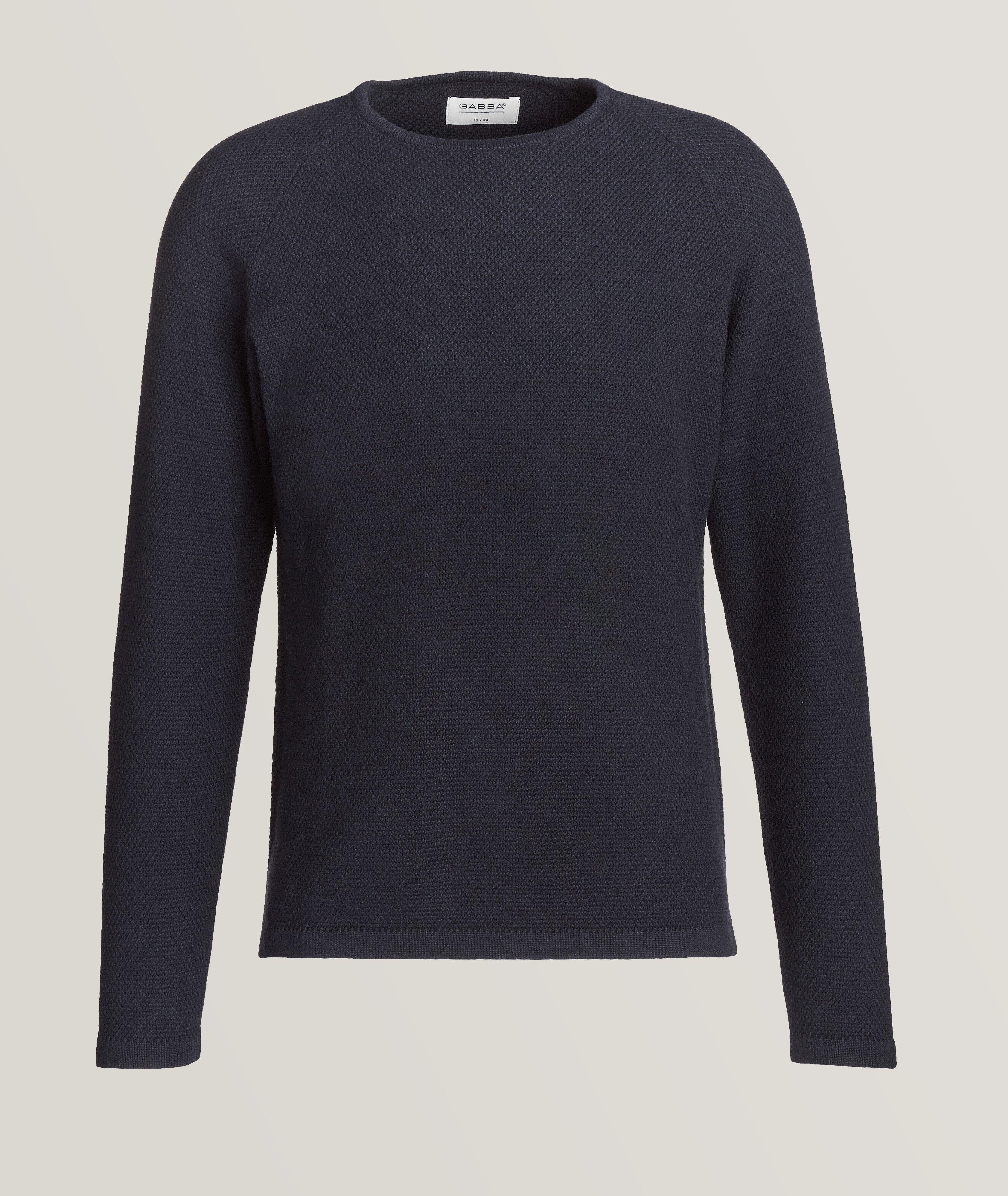 Lamp O-Neck Knit Cotton-Blend Sweatshirt image 0