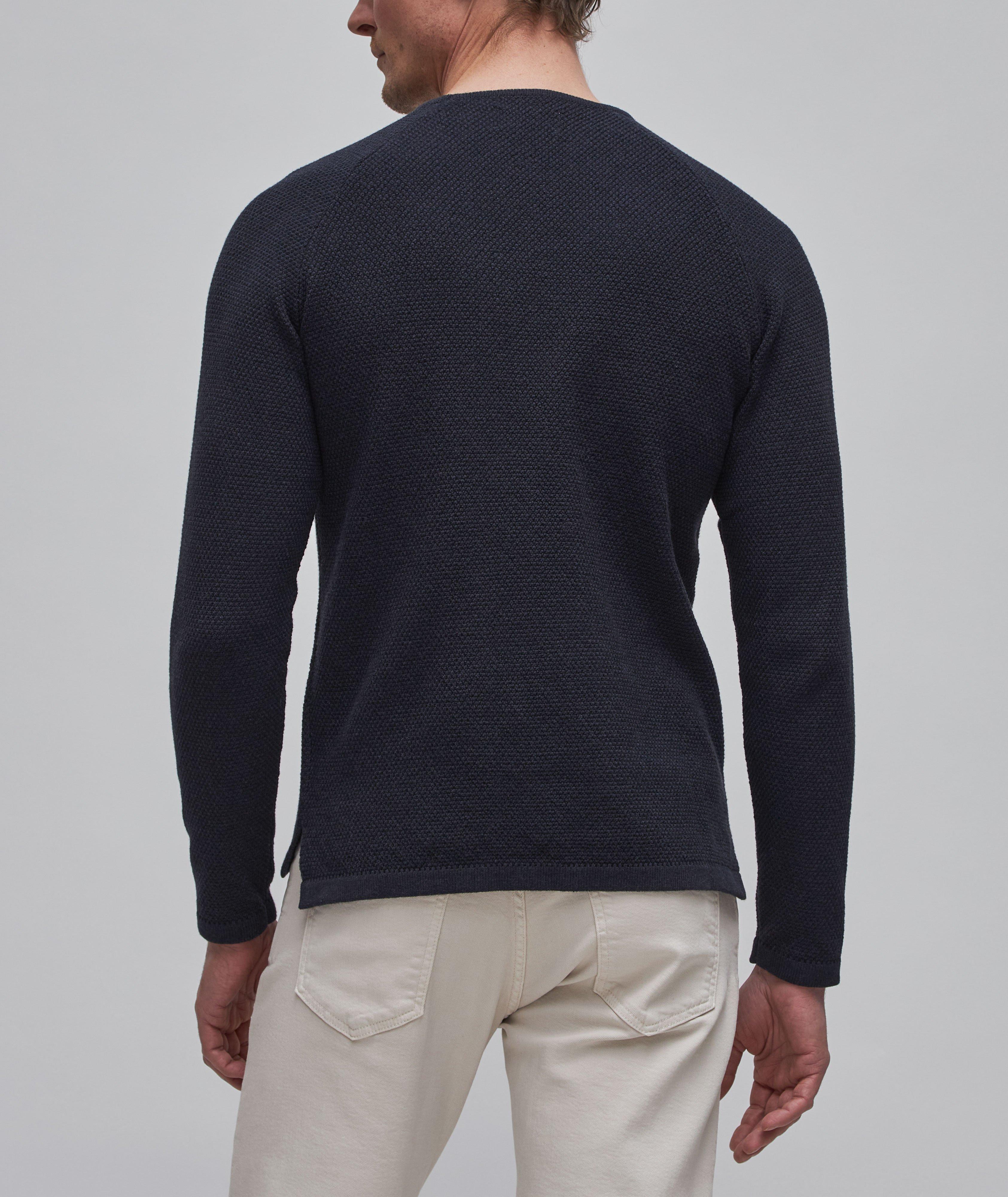 Lamp O-Neck Knit Cotton-Blend Sweatshirt image 3