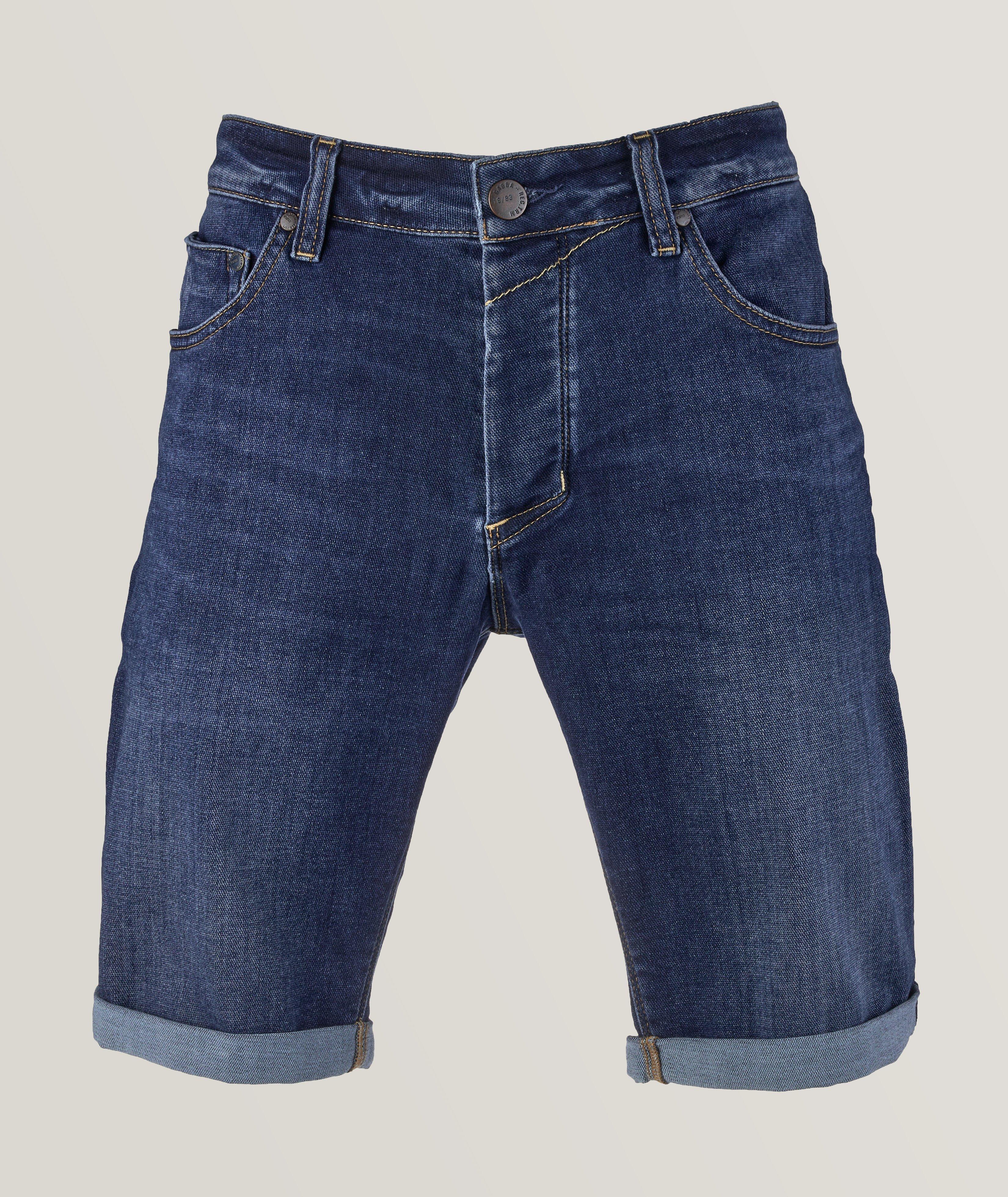 Jason Cotton-Blend Jean Shorts image 0
