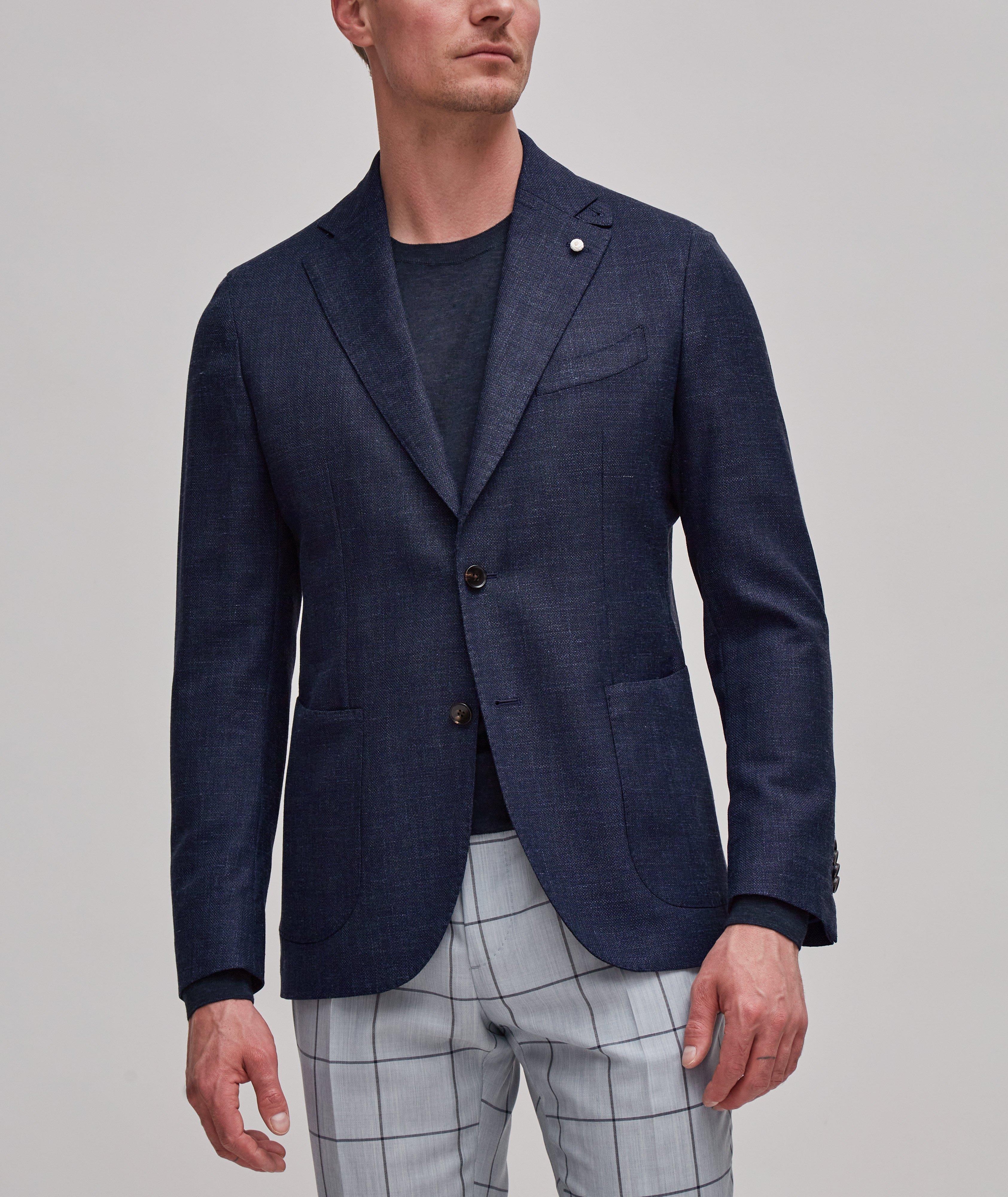 Mélange Wool, Silk & Linen Sport Jacket image 2