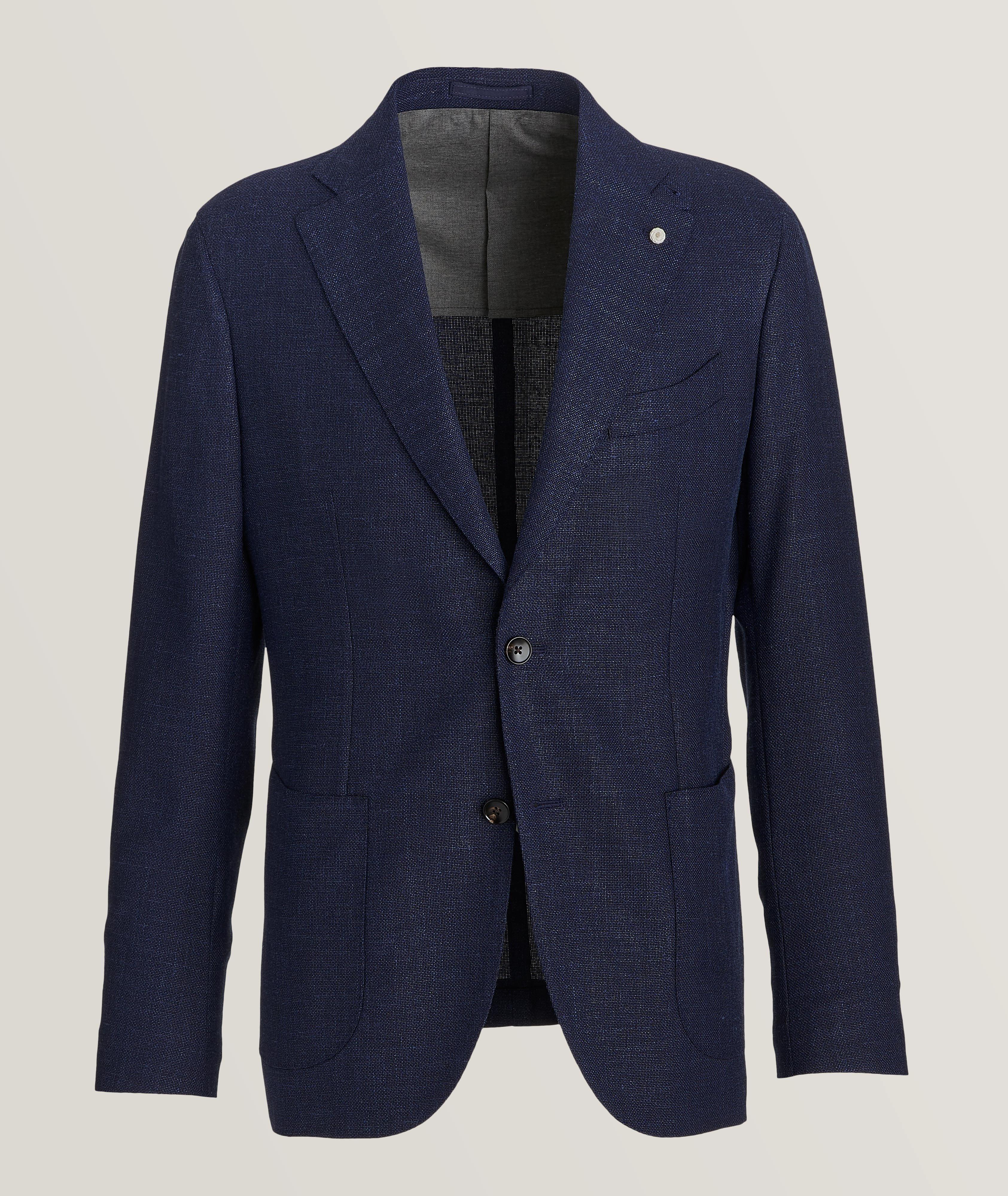 Mélange Wool, Silk & Linen Sport Jacket image 0
