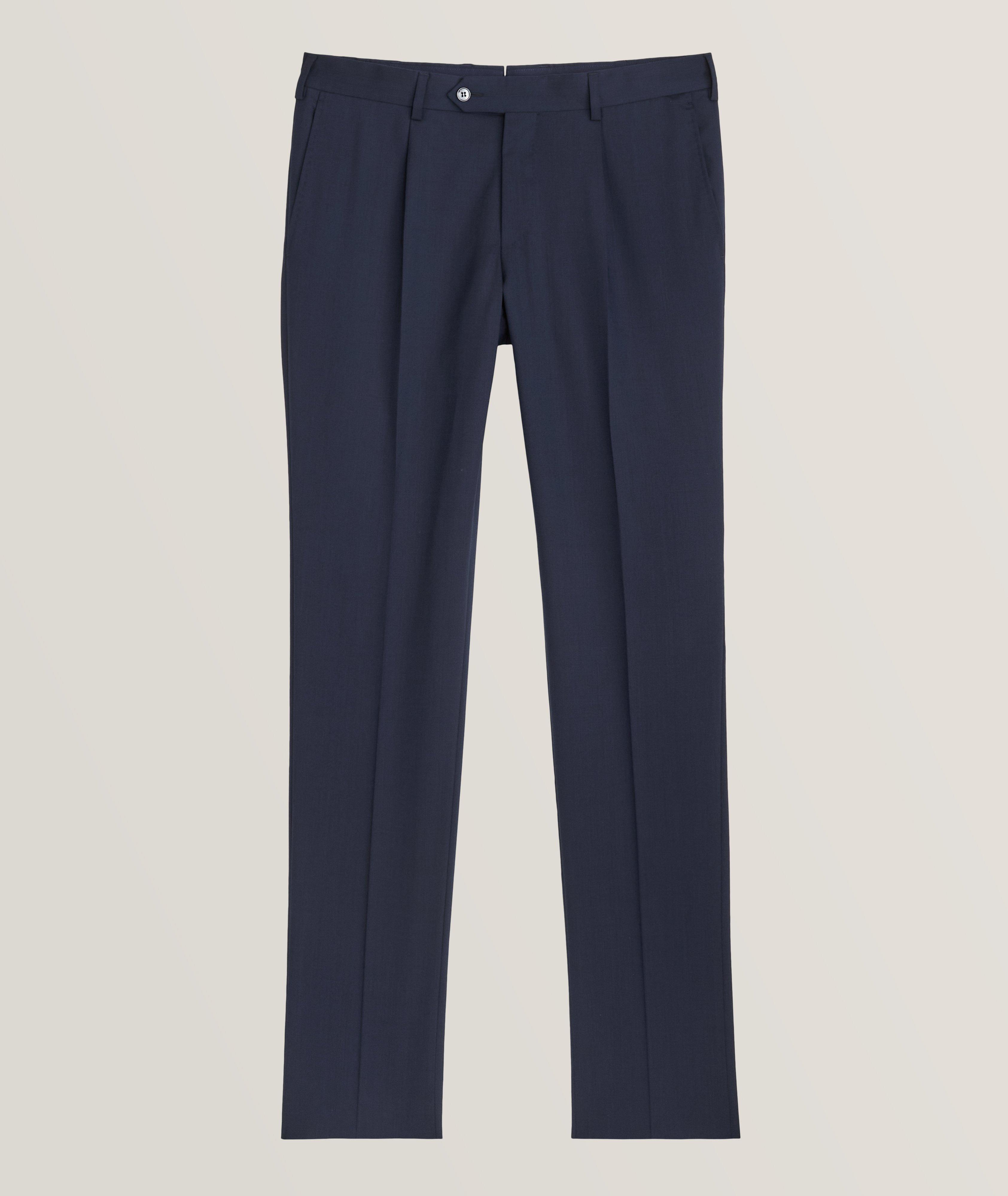 Slim-Fit Pleated Wool-Blend Dress Pants image 0