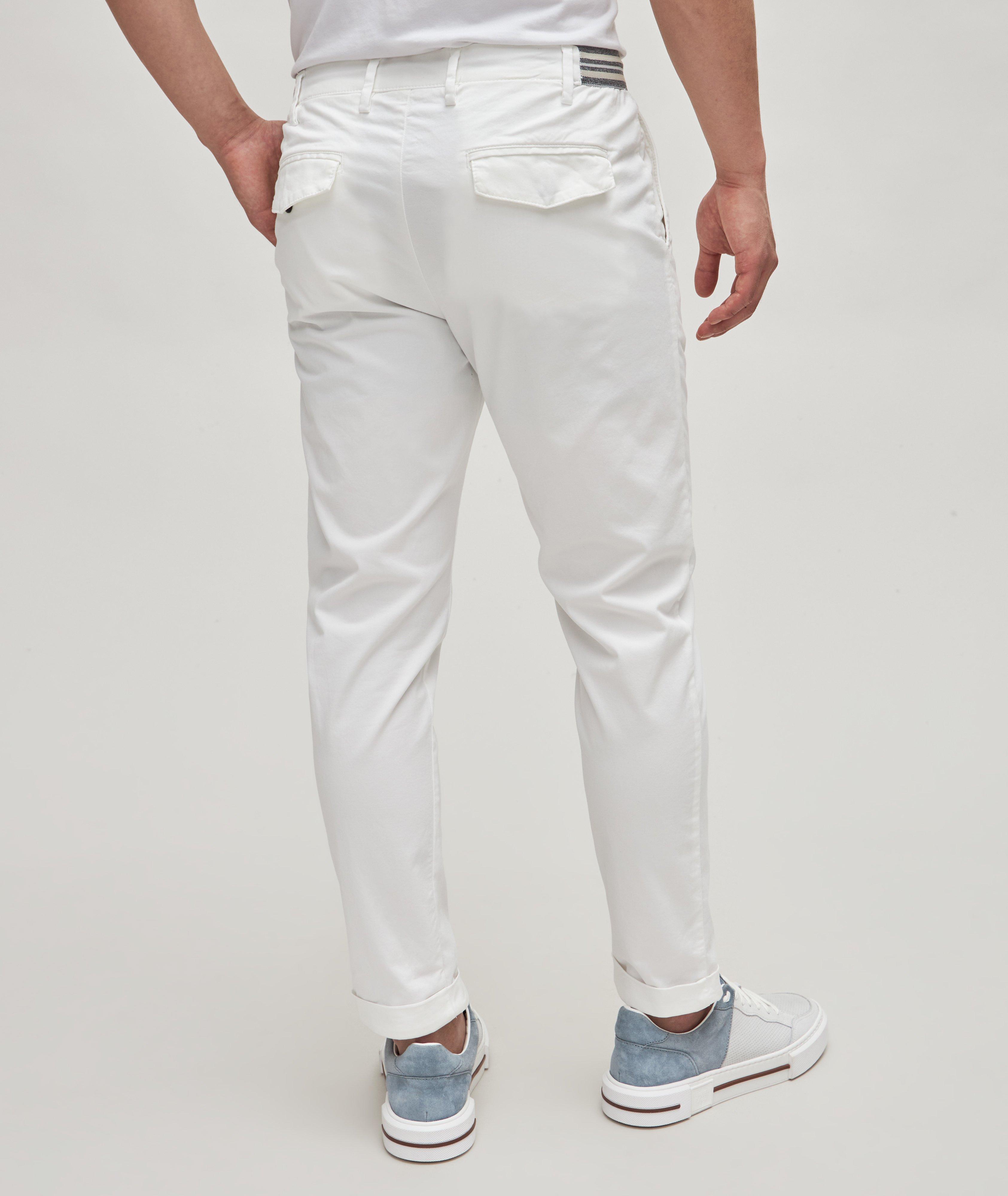 Pantalon en coton extensible à cordon image 3