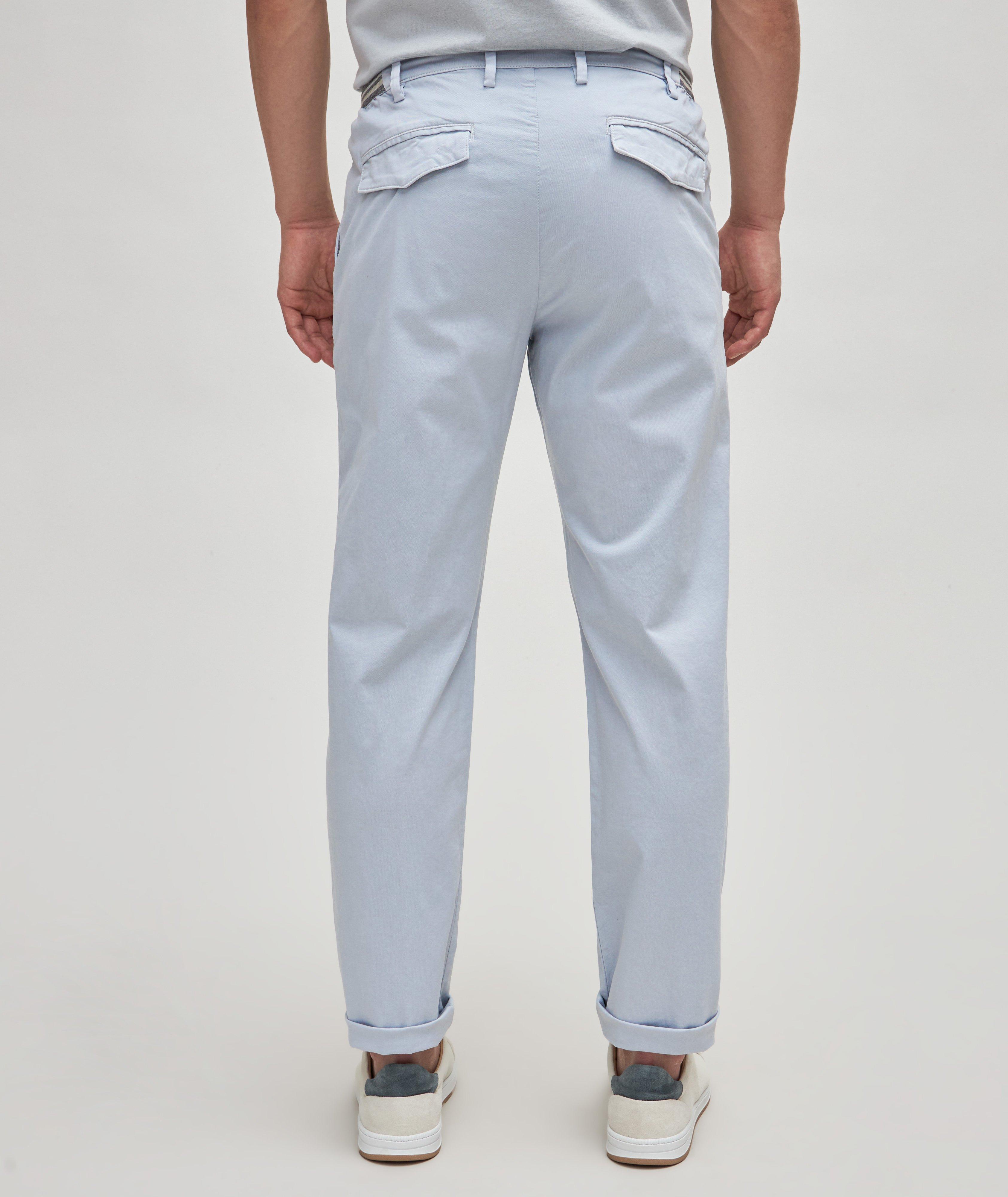 Drawstring Stretch-Cotton Pants image 3