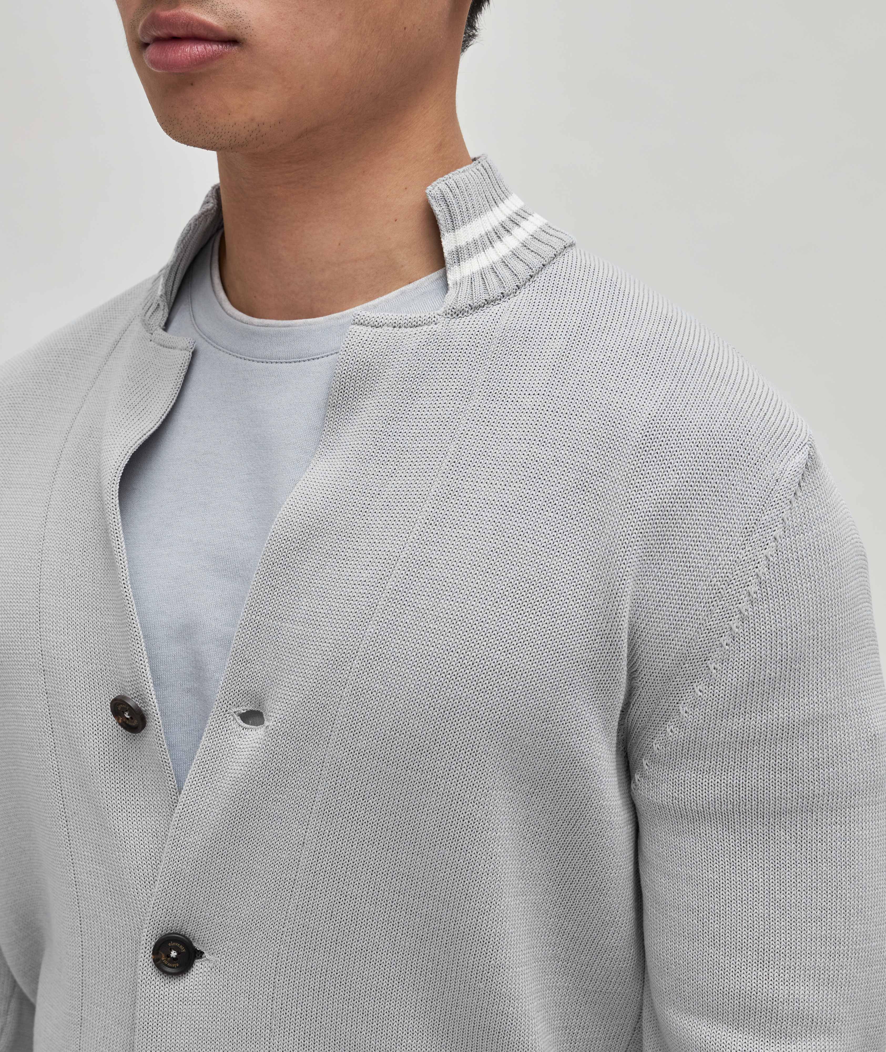 Cardigan en tricot côtelé de coton image 4