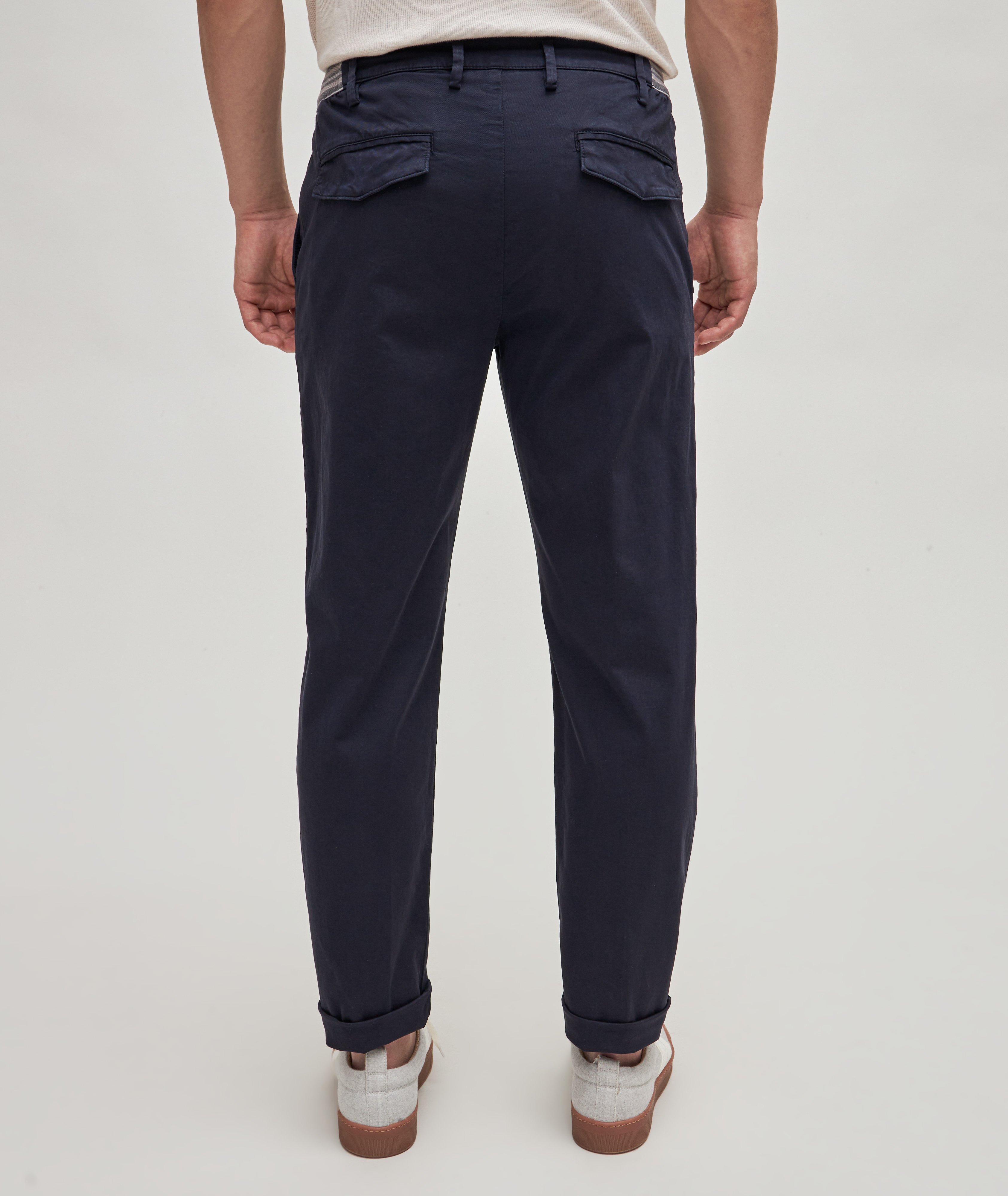 Drawstring Stretch-Cotton Pants image 3