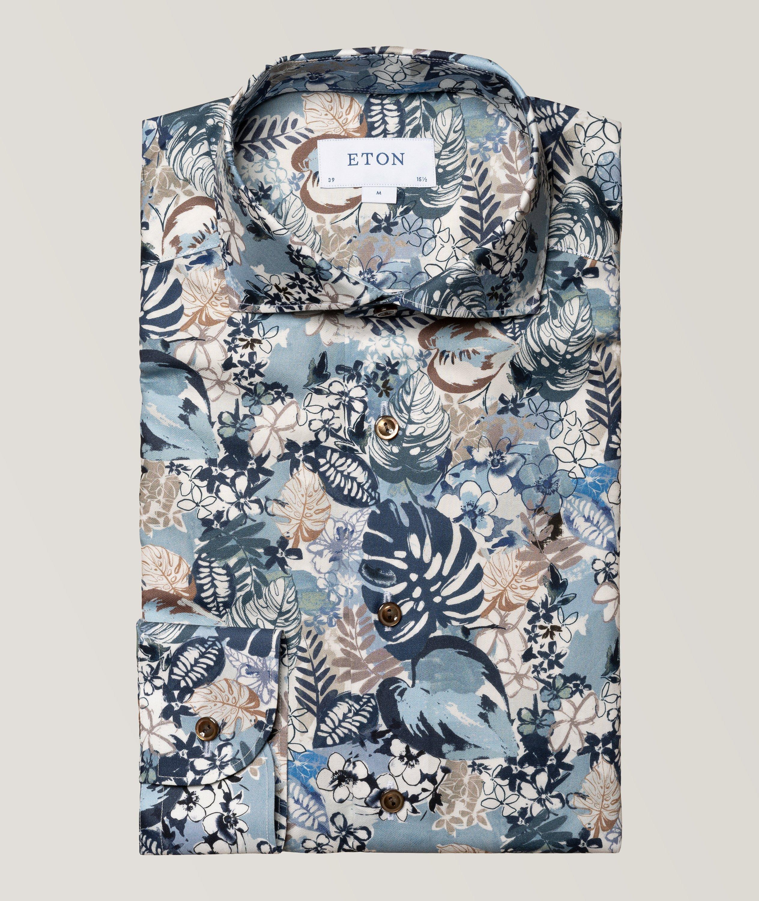 Floral print hot sale formal shirts