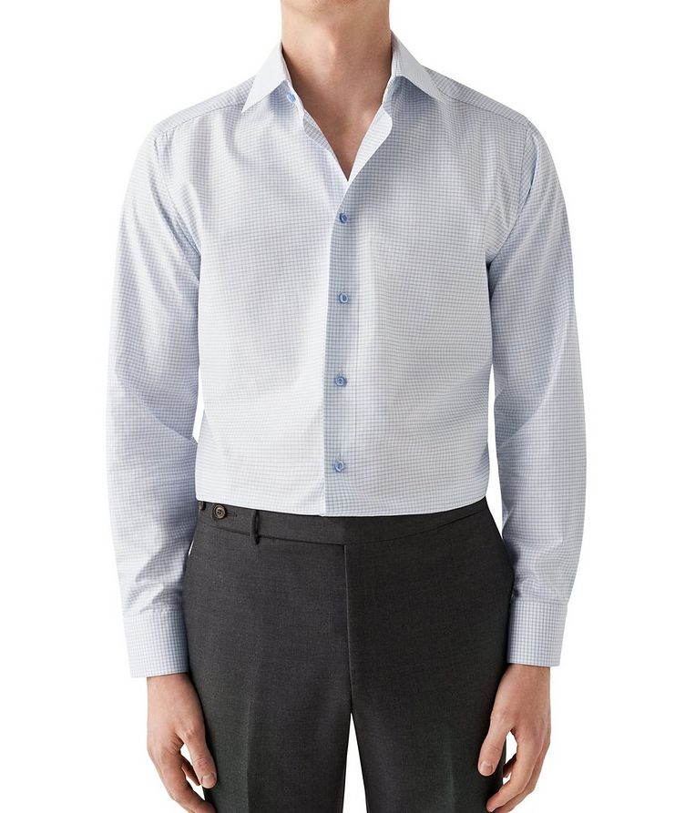 Slim-Fit Checkered Dress Shirt  image 1