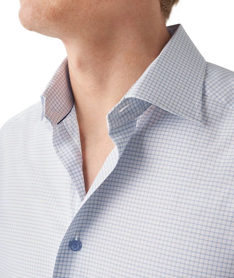 Slim-Fit Checkered Dress Shirt  image 3