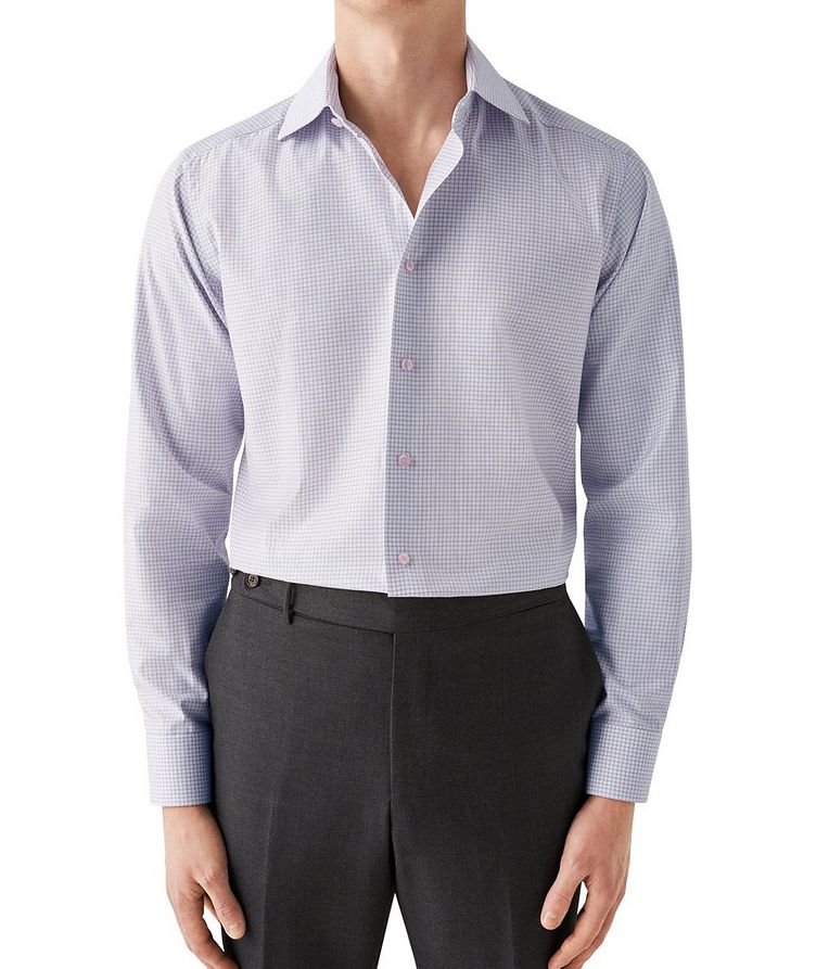 Slim-Fit Checkered Dress Shirt image 1