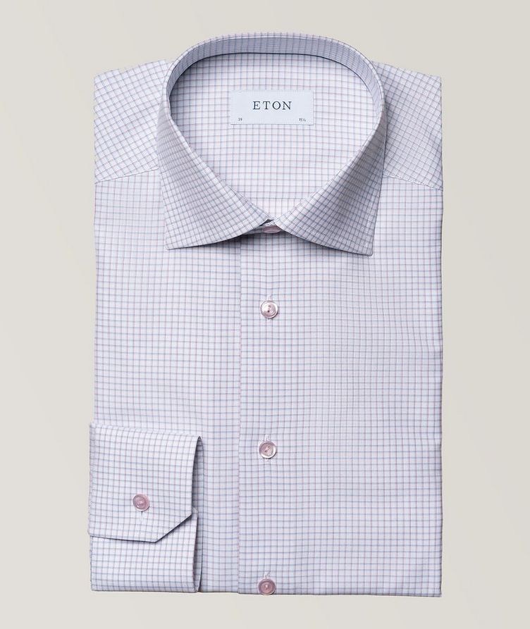 Slim-Fit Checkered Dress Shirt image 0