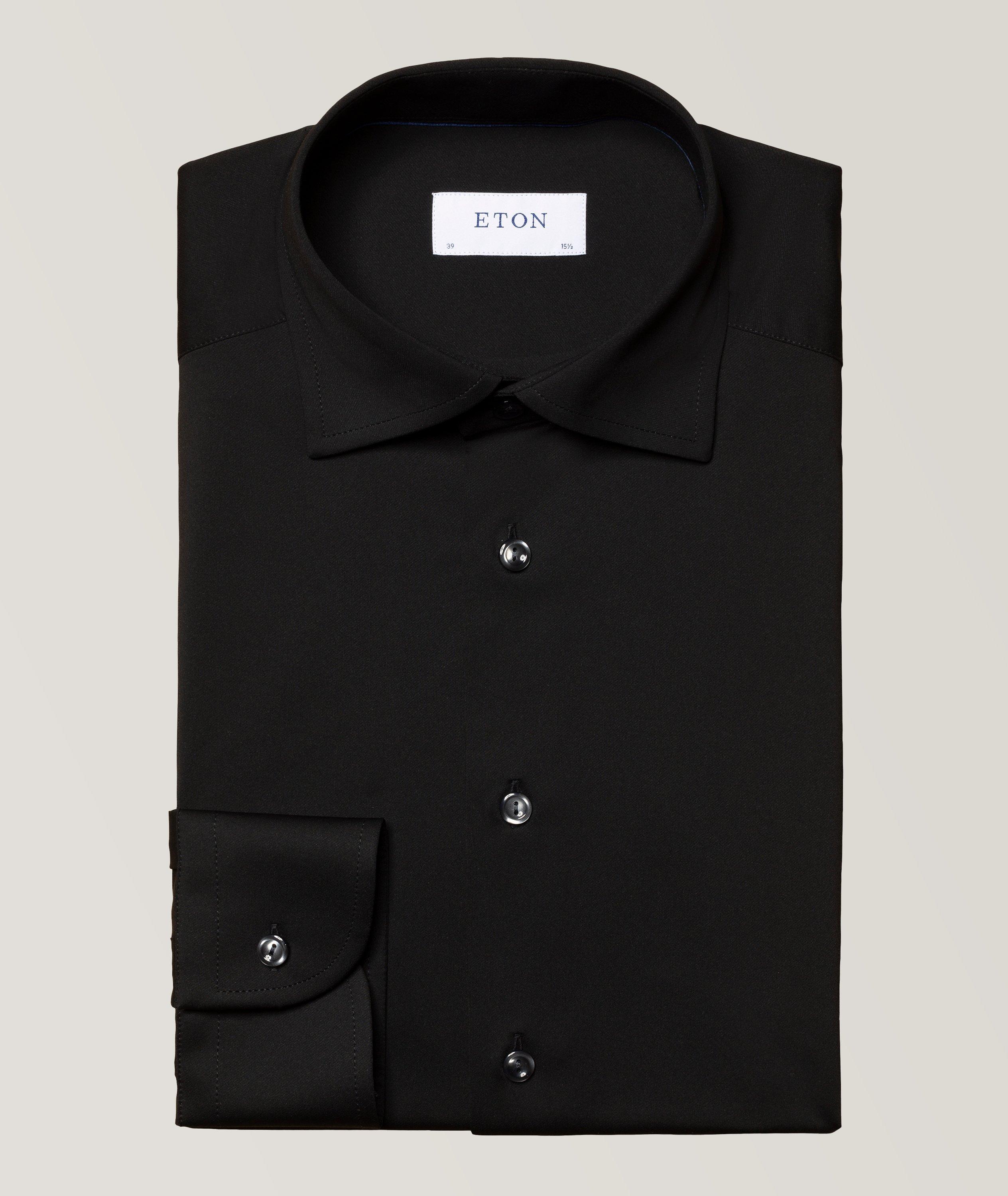 Mens Black shirt - Buy Black shirt in Canada, Black Collar shirt, Black  formal shirt, Black Round collar shirt