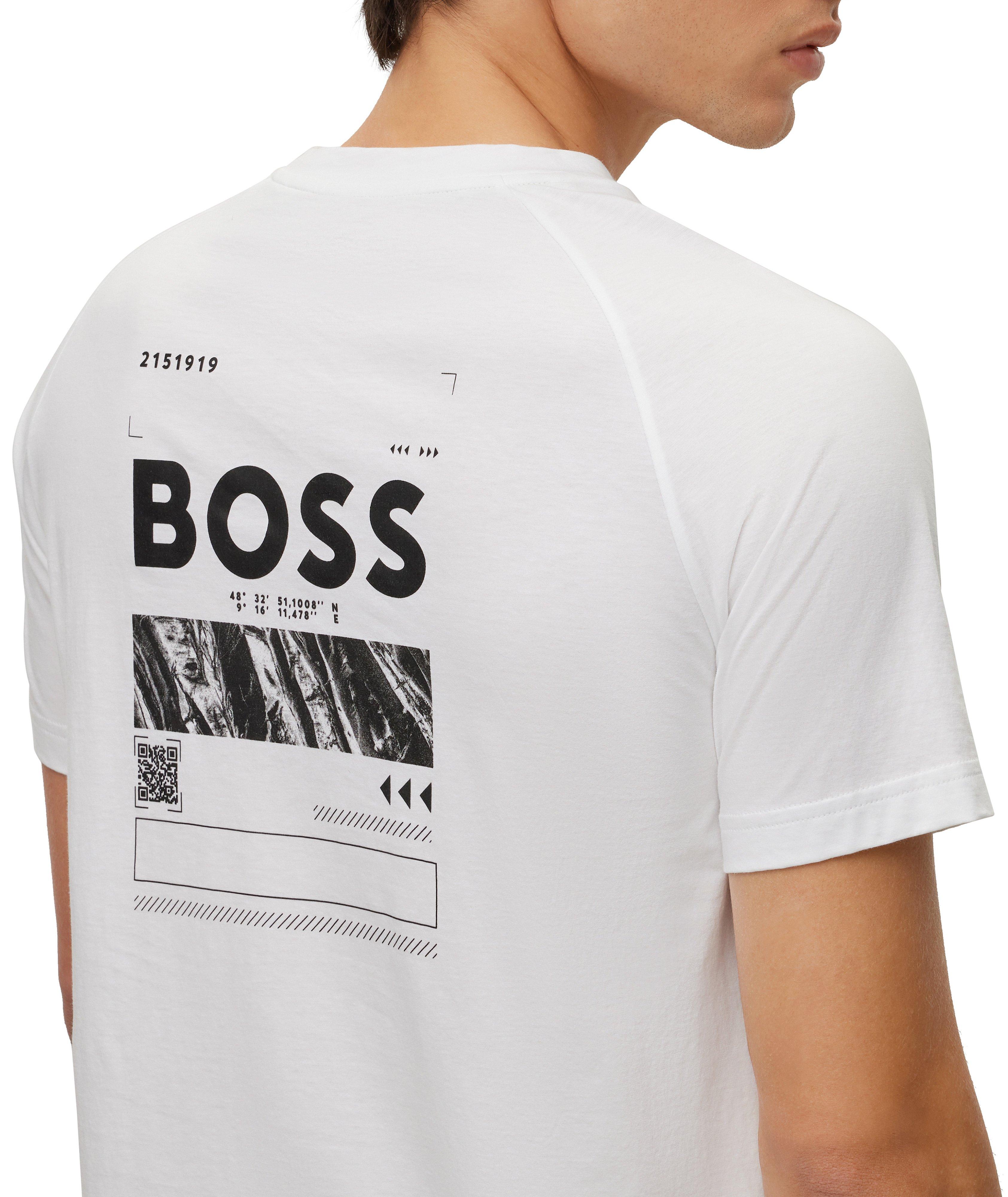 T-shirt en jersey de coton avec logos image 3