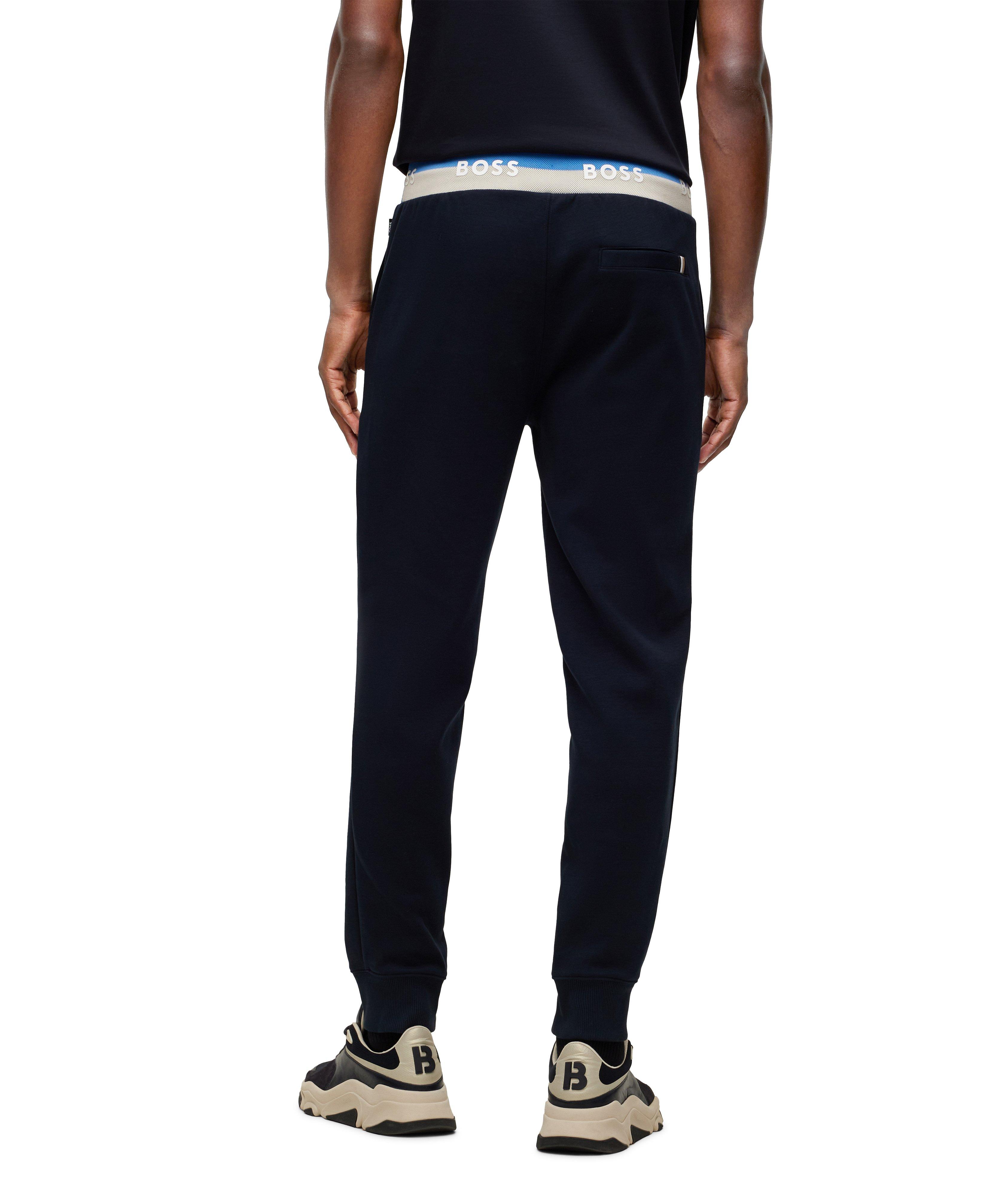 Pantalon de survêtement en mélange de coton avec logos image 2