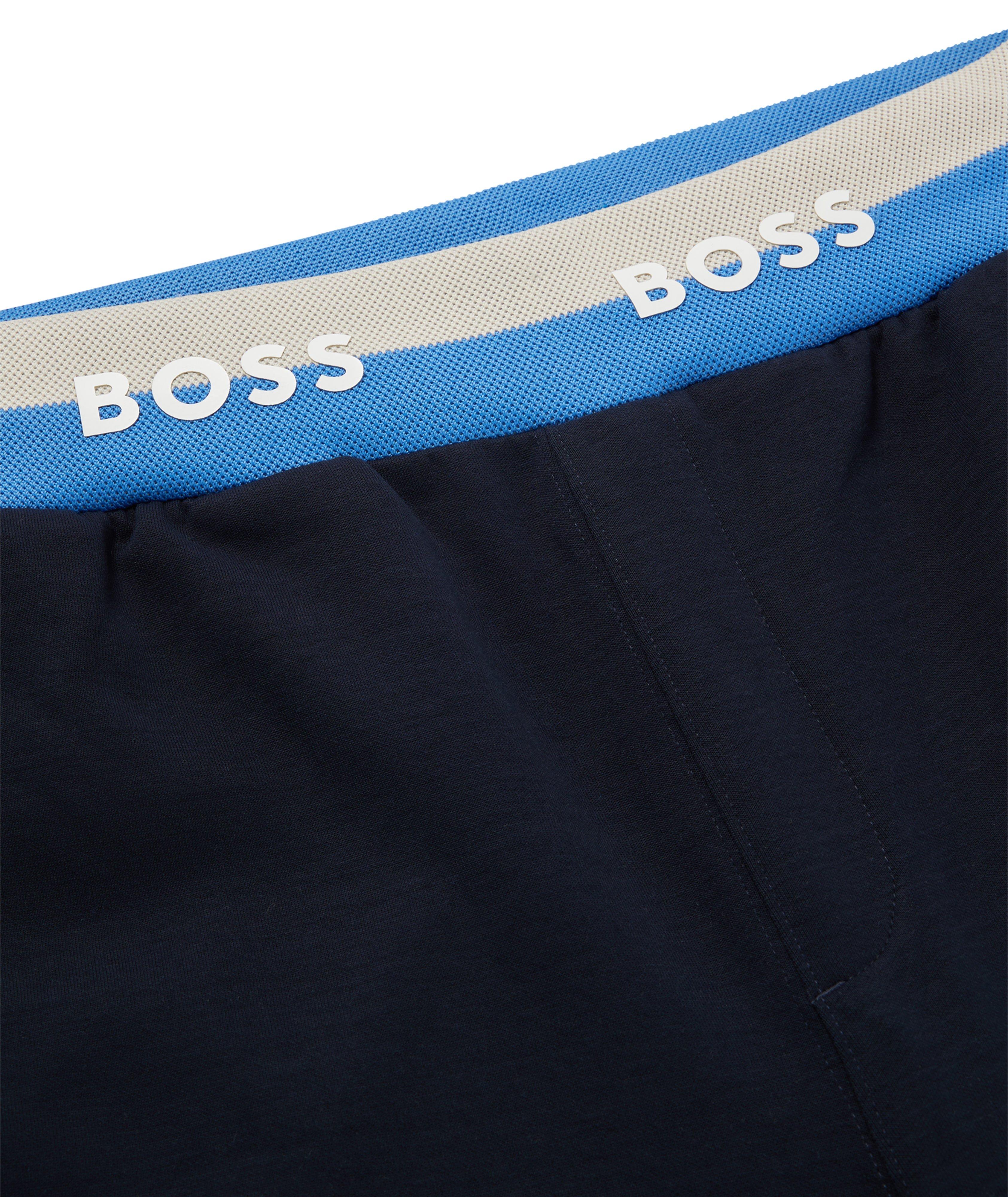Pantalon de survêtement en mélange de coton avec logos image 3