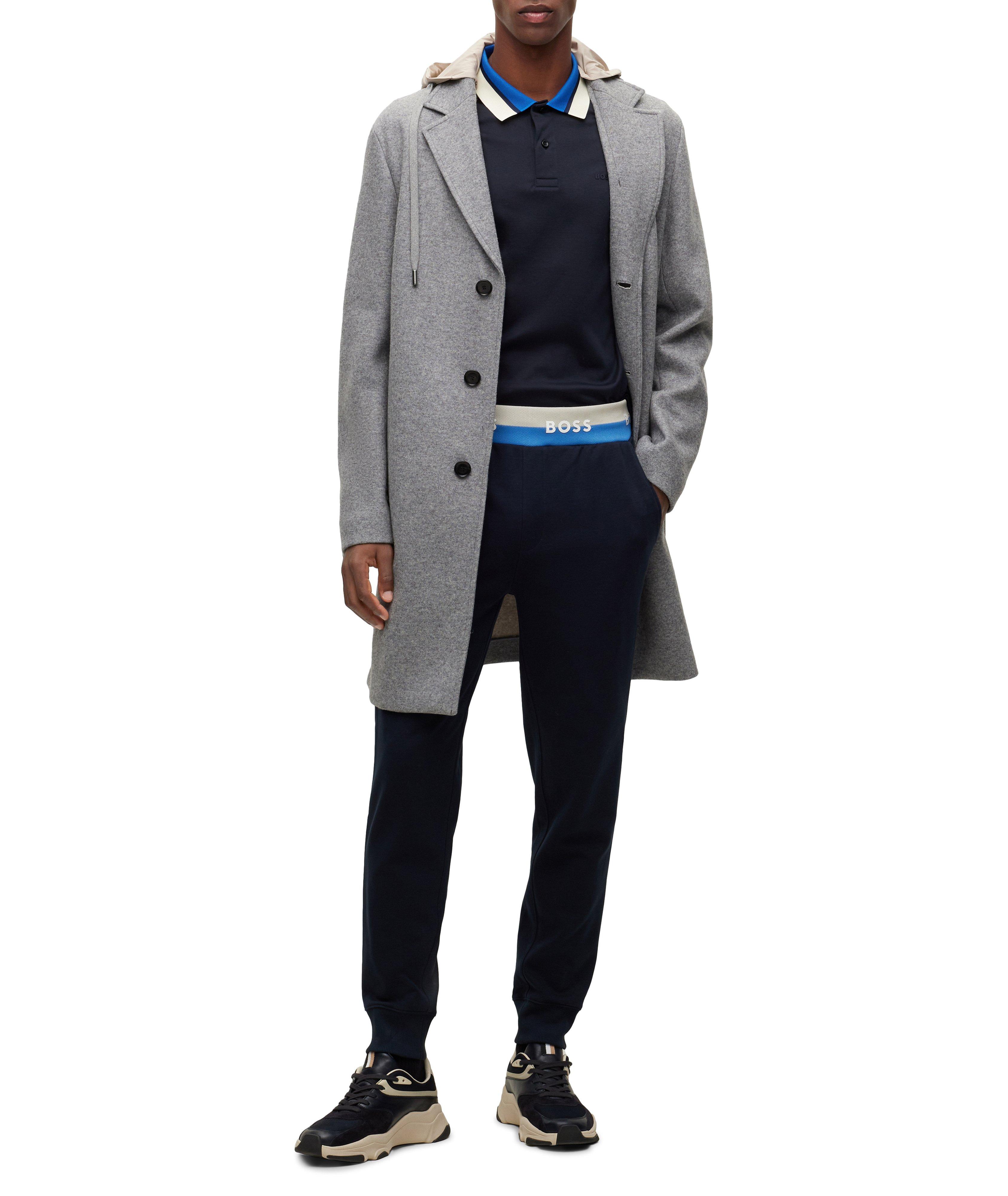 Pantalon de survêtement en mélange de coton avec logos image 4